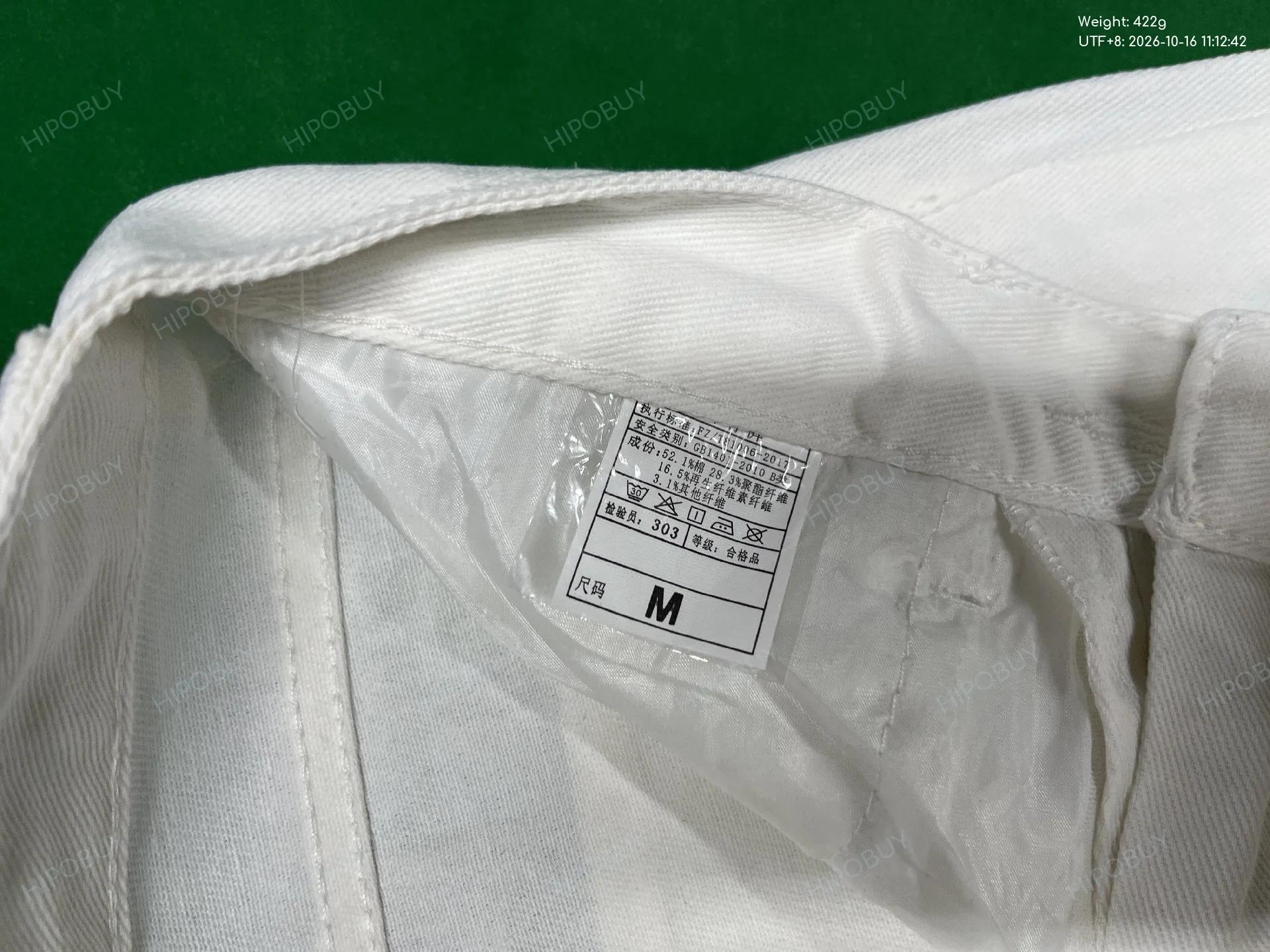 Foto QC 5 de Unbranded Jeans Loose Straight White