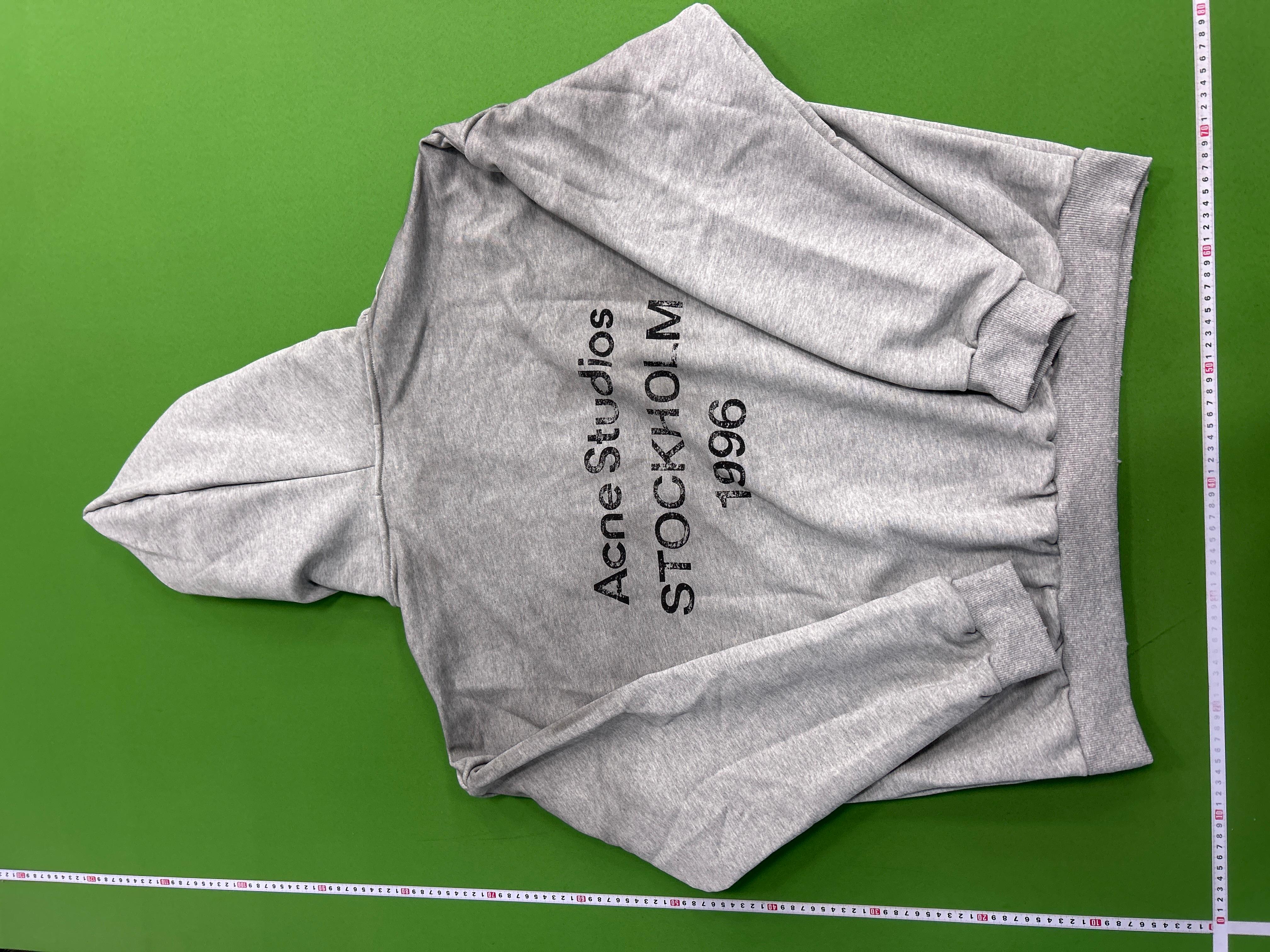 Foto QC 8 de Acne Studios Logo Distressed Hoodie Navy