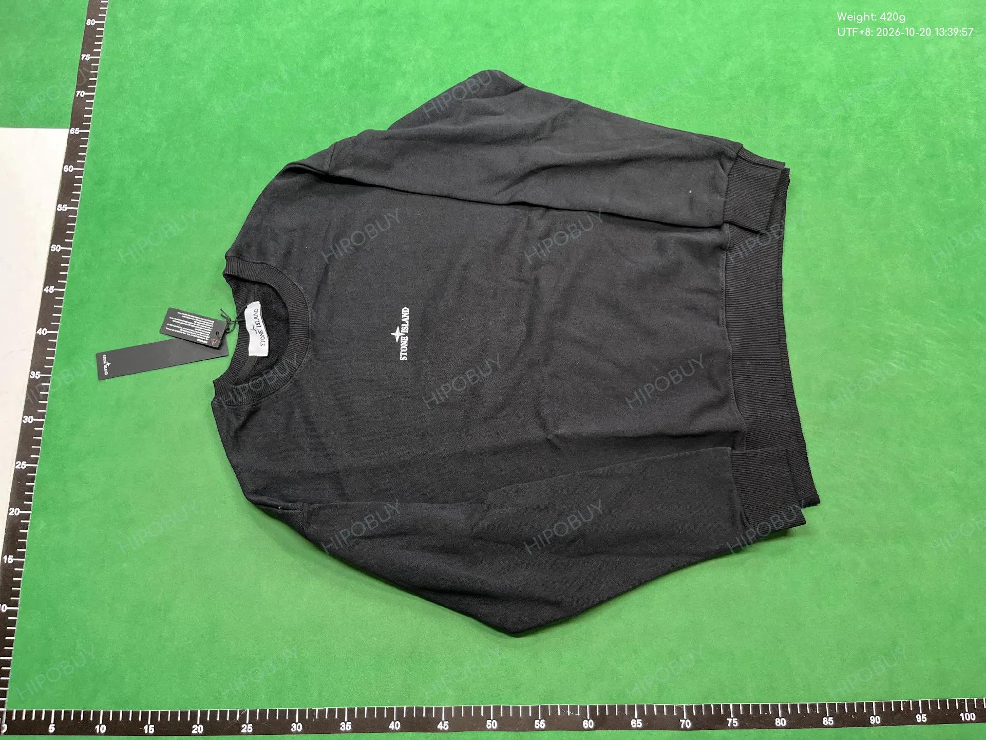 Foto QC 2 de Stone Island Crewneck Sweater Back Graphic Logo Black