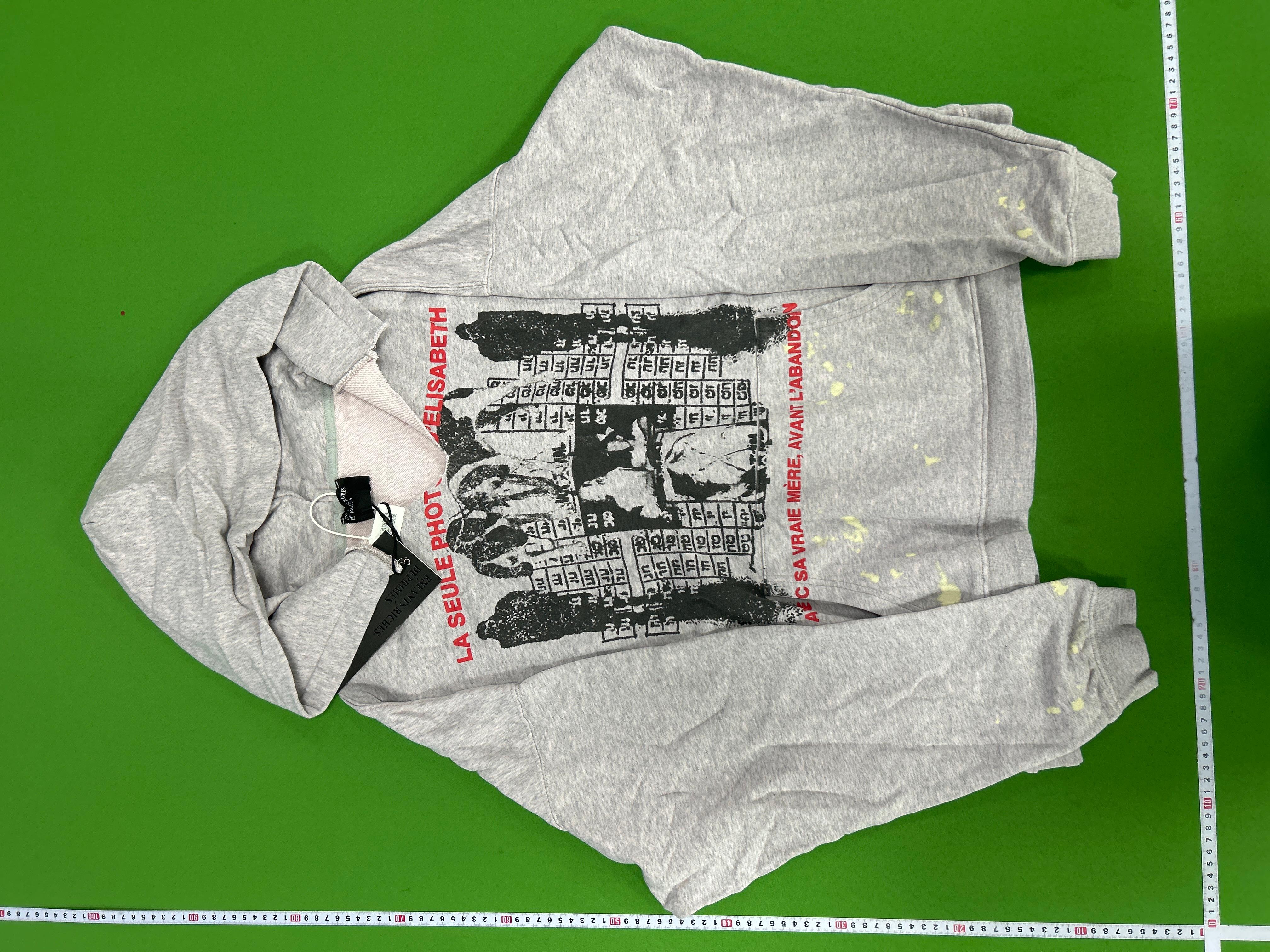 Foto QC 6 de Enfants Riches Déprimés Hoodie Cowboy Pig Graphic Zip Up Washed Black