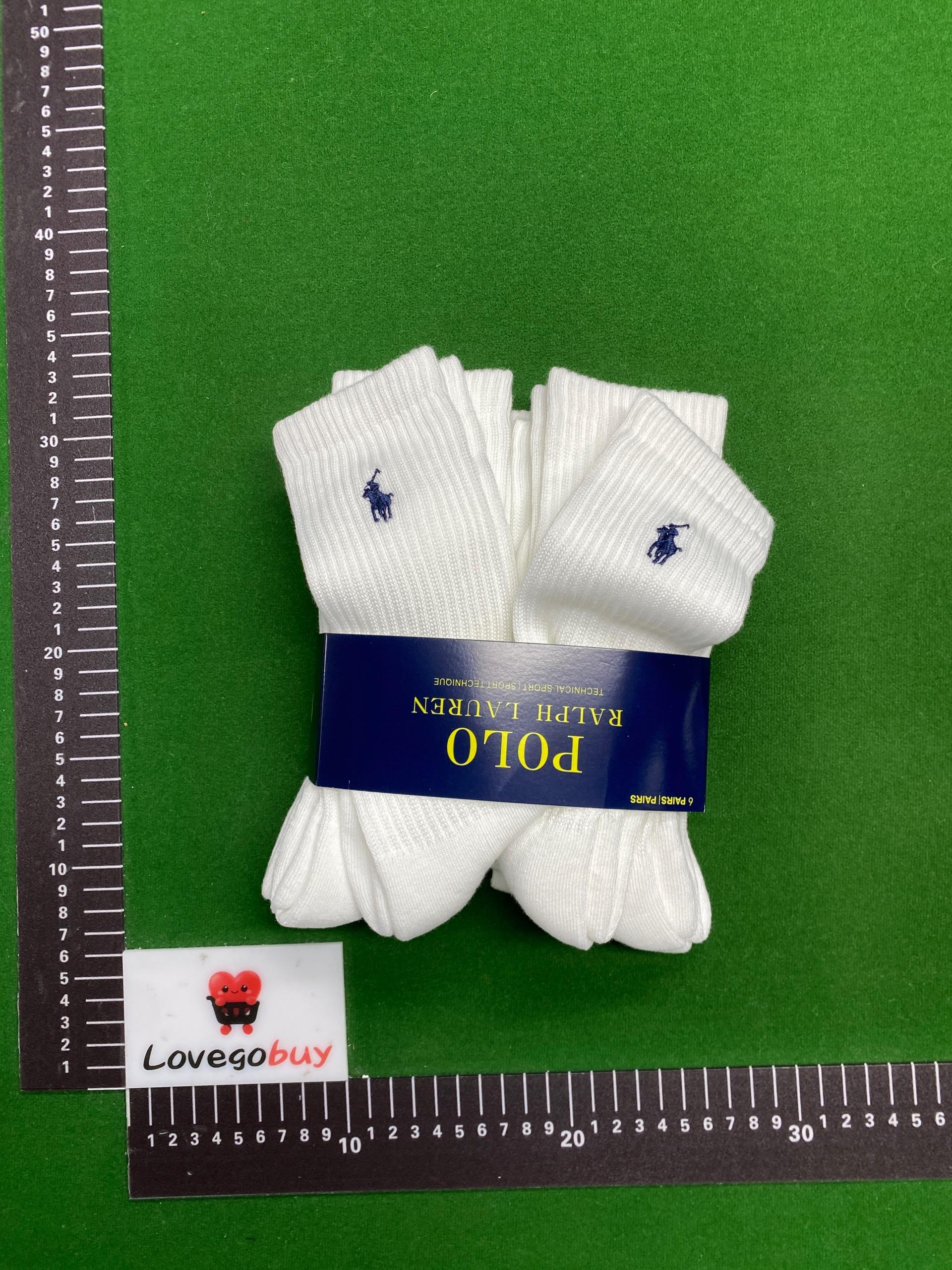 Foto QC 1 de Polo Ralph Lauren Classic Sport Ankle Socks 6-Pack White