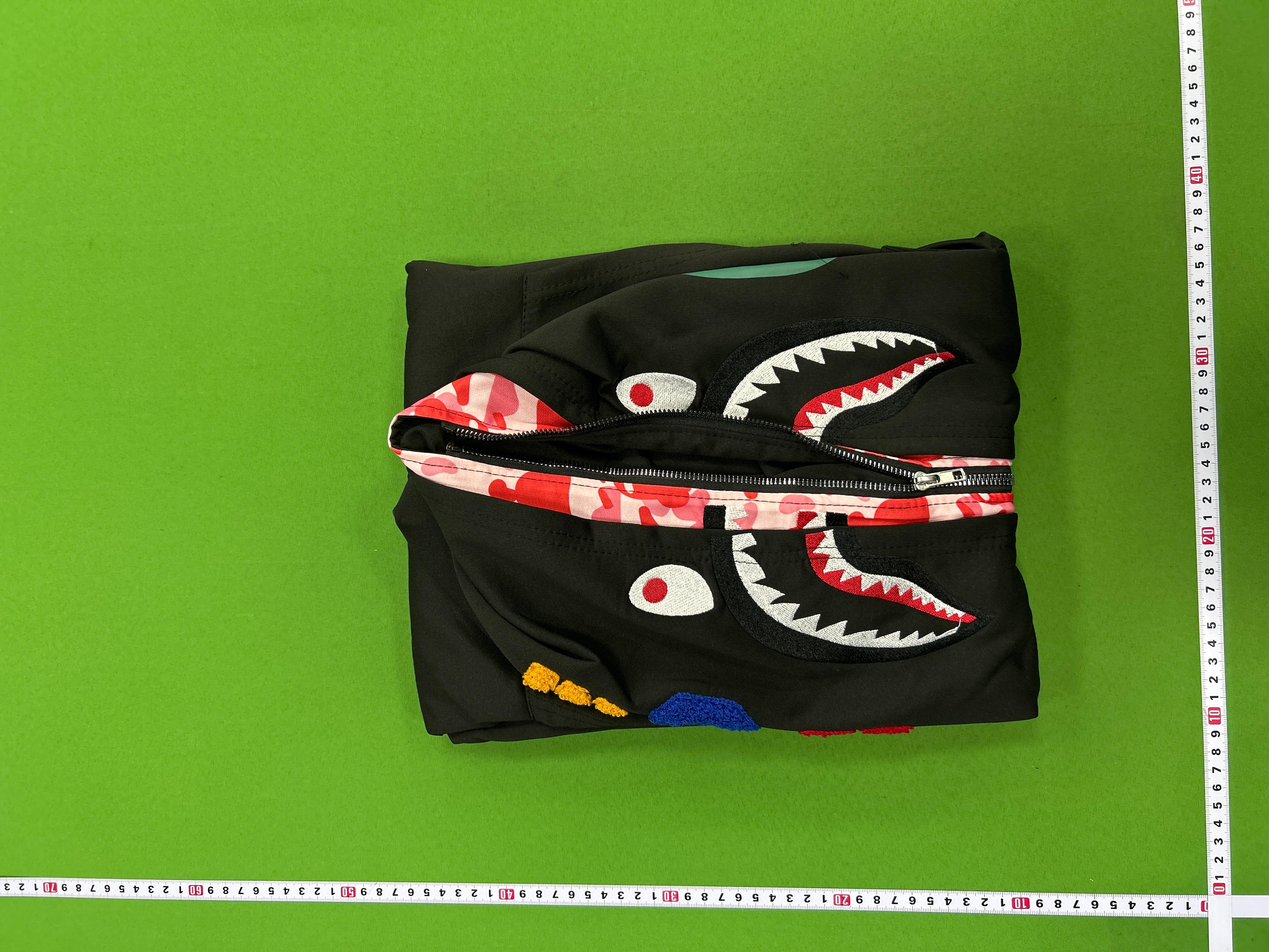 Foto QC 6 de Bape ABC Camo Zip Sweater Shark Double Hood Pink