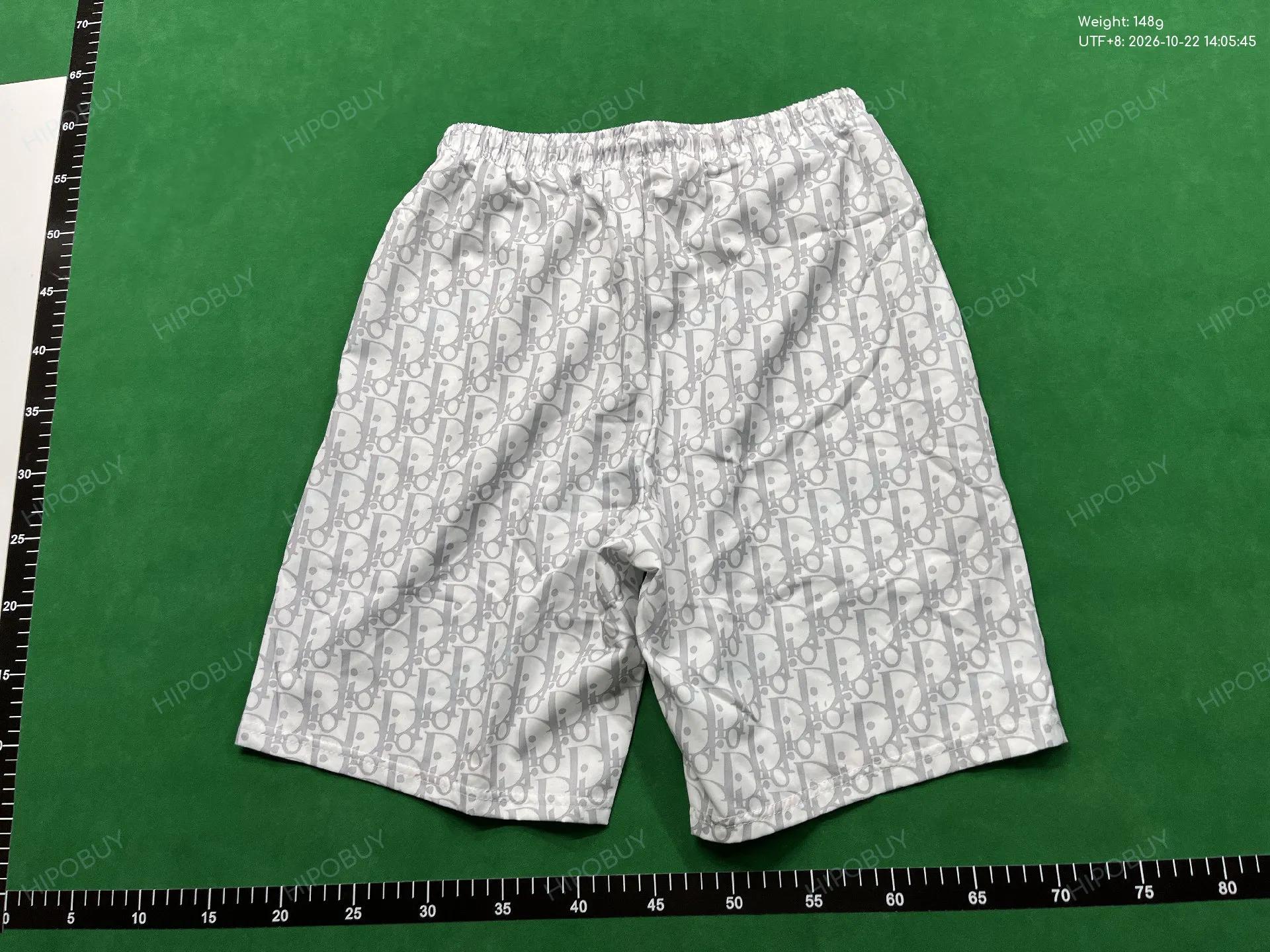 Foto QC 3 de Dior Oblique Board Shorts Monogram White Grey