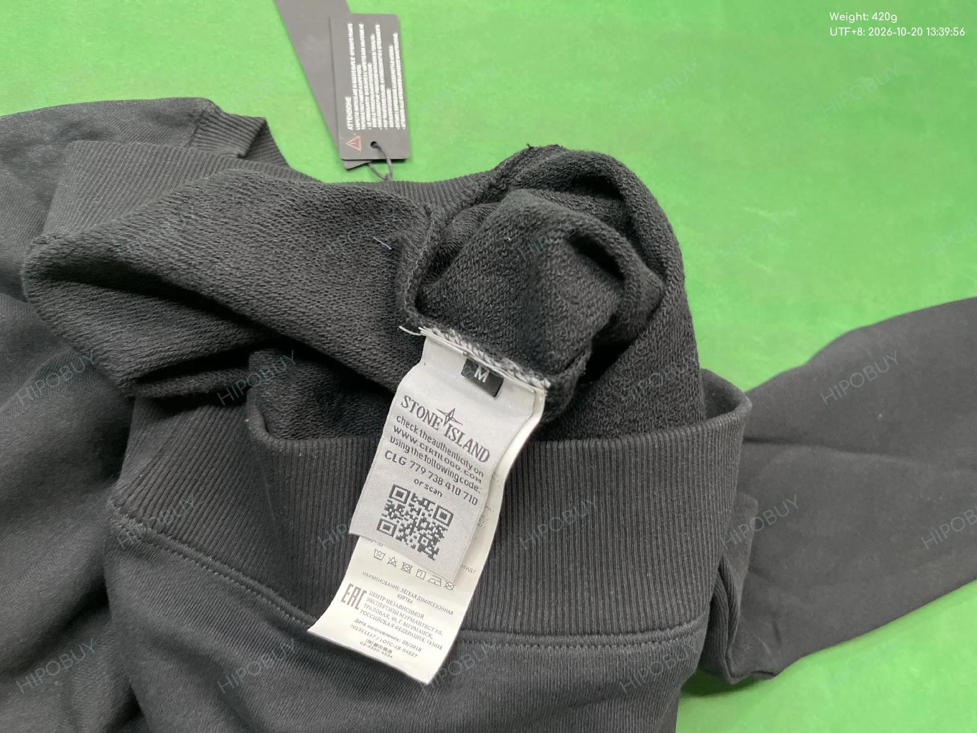 Foto QC 1 de Stone Island Crewneck Sweater Back Graphic Logo Black