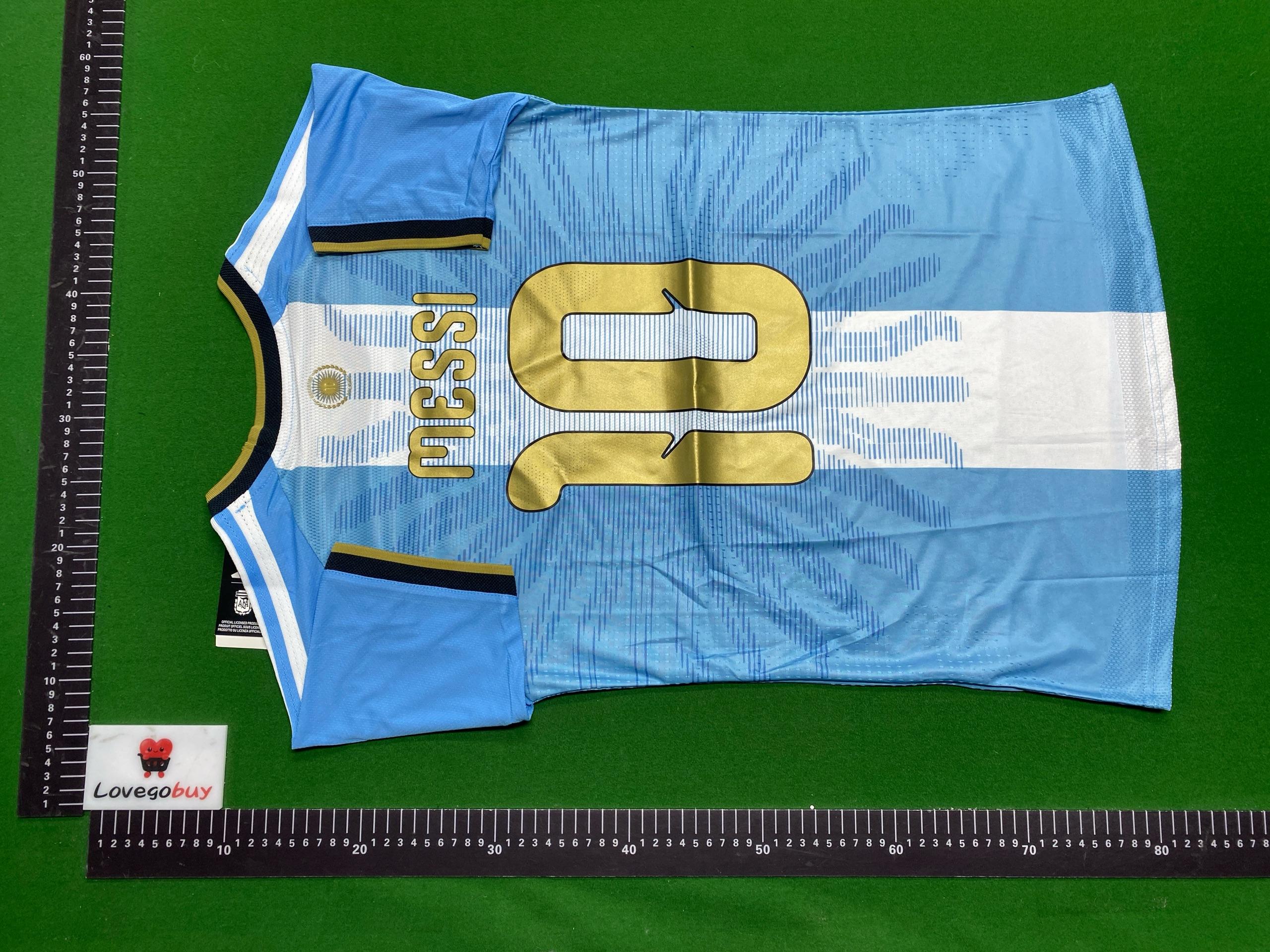 Foto QC 8 de Argentina 2026 World Cup Home Messi Jersey Blue/White