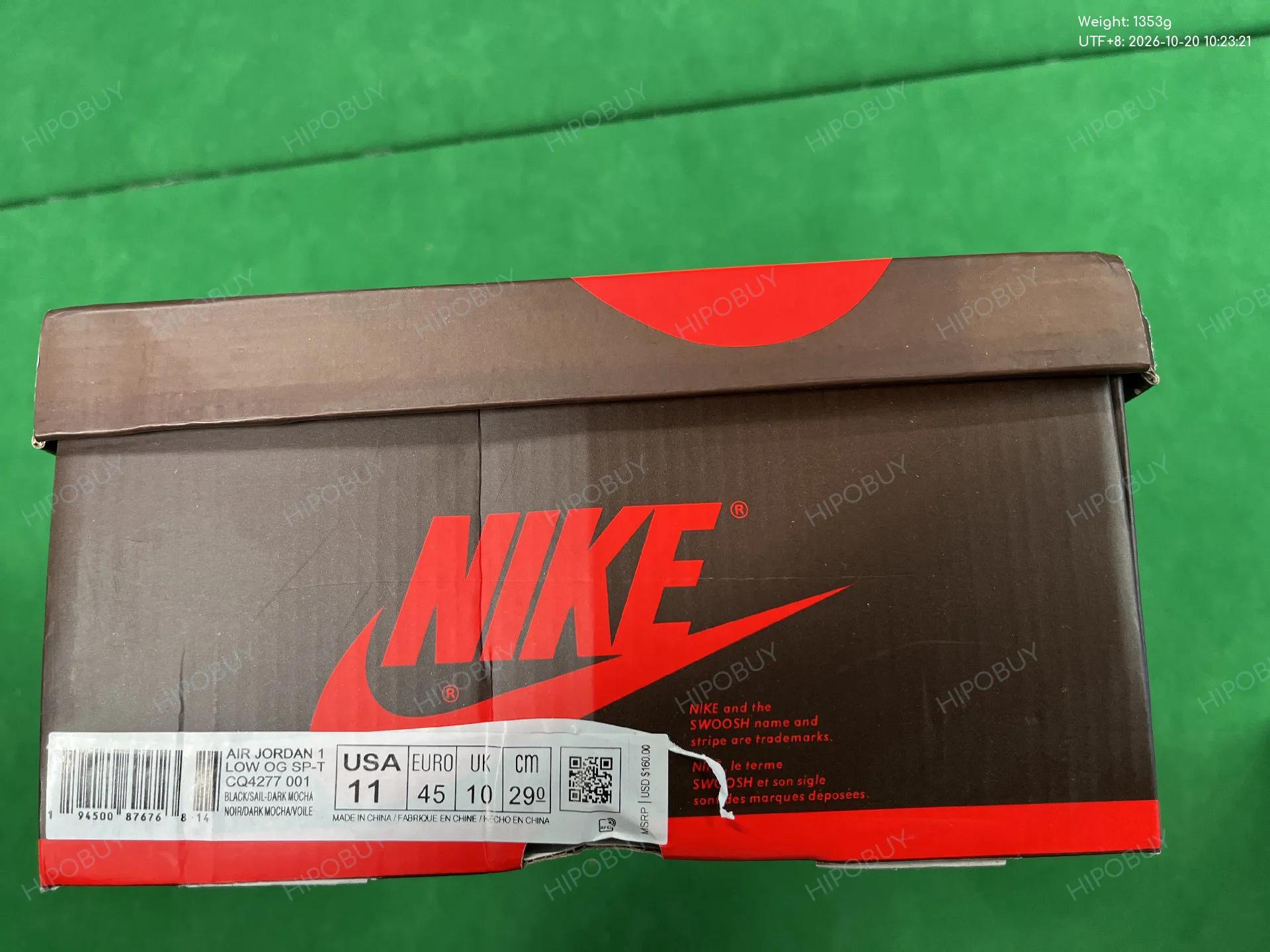 Foto QC 8 de Jordan 1 Retro Low OG SP Travis Scott Black Phantom DM7866-001
