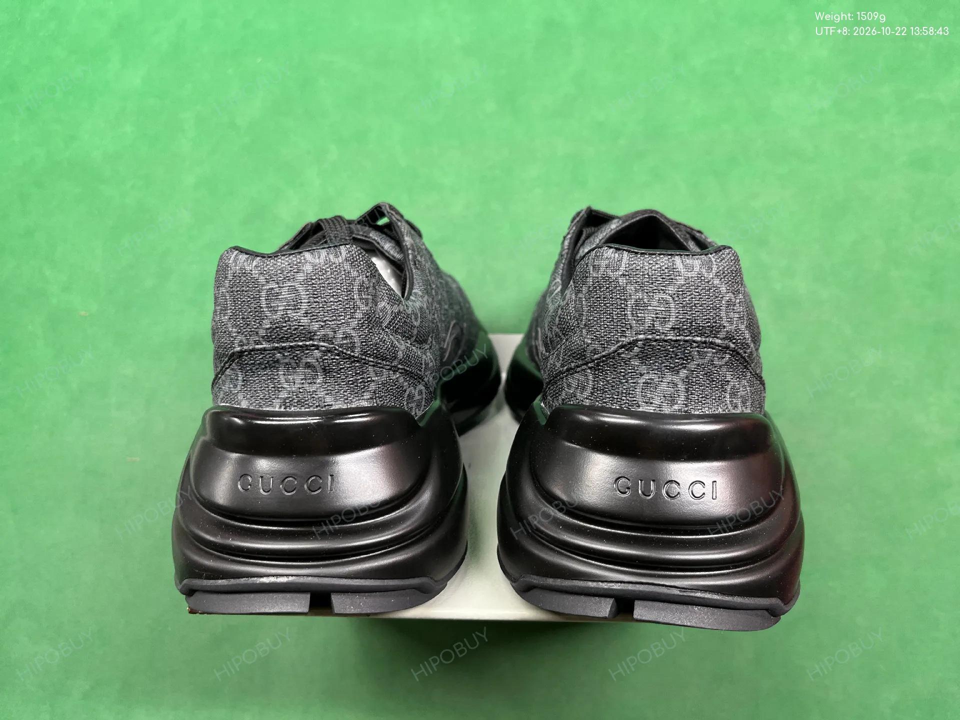 Foto QC 3 de Gucci Rhyton Low GG Supreme Black Grey