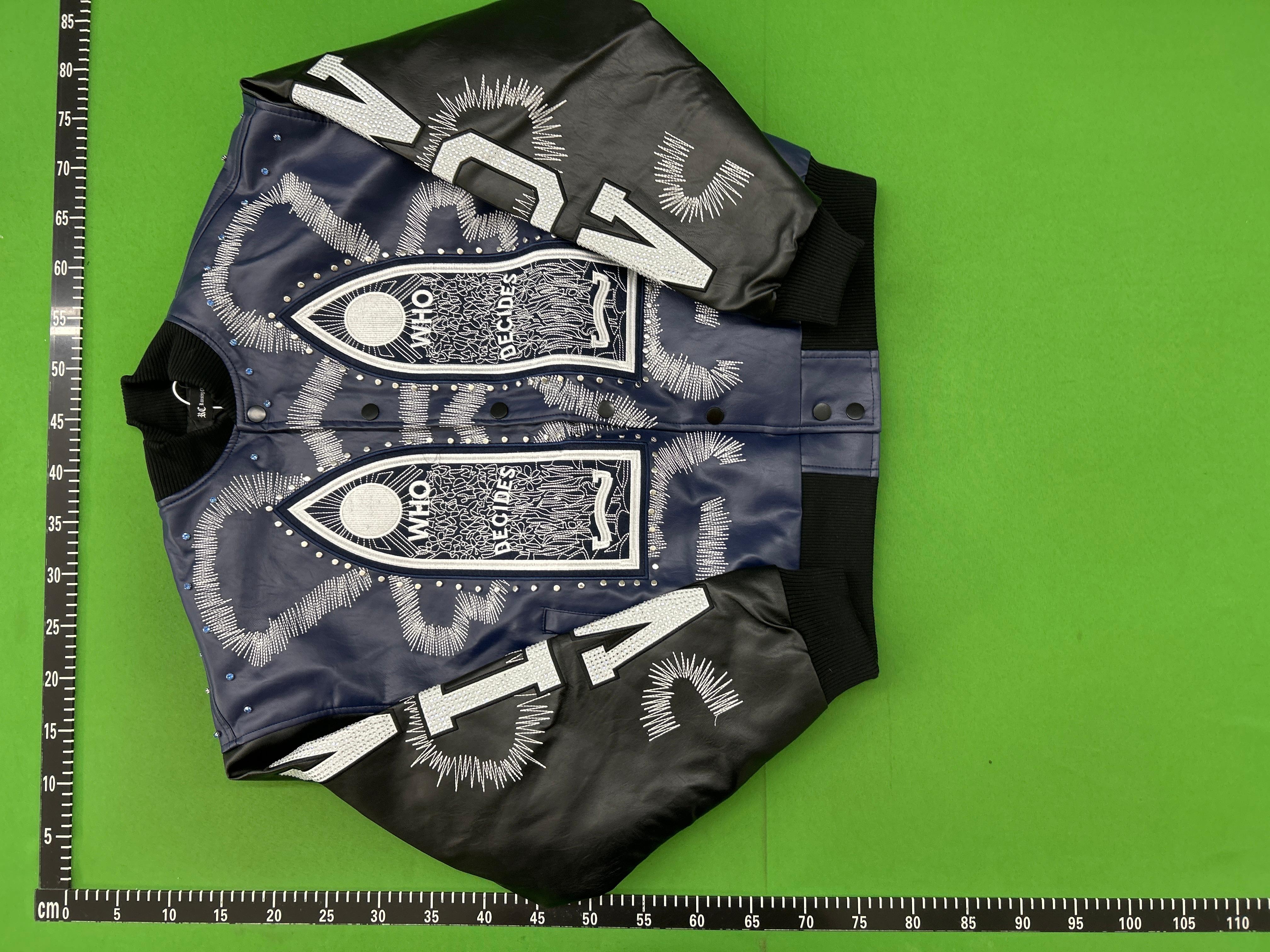 Foto QC 6 de Ed Hardy Leather Jacket Death Before Dishonor Black