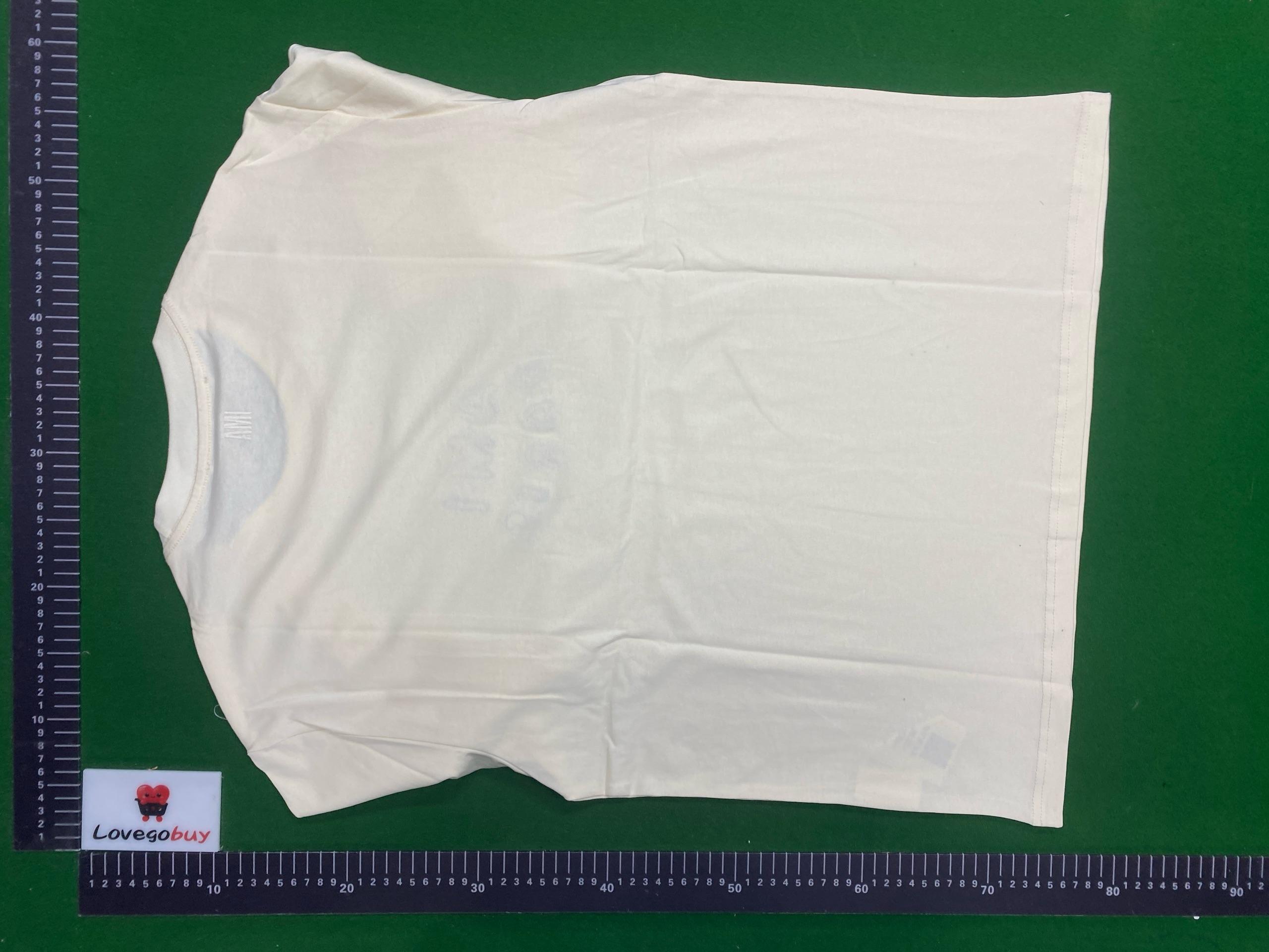Foto QC 2 de Ami Paris T-shirt Logo Print Cream