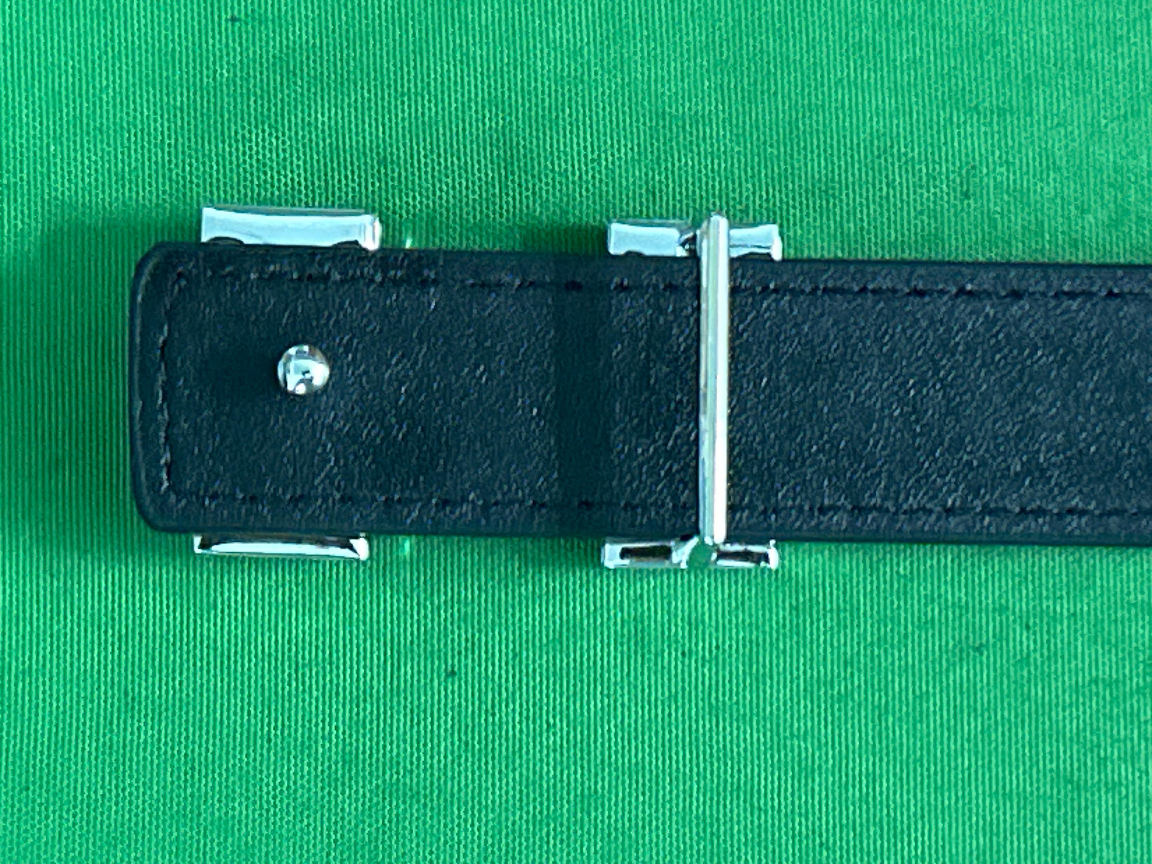 Foto QC 4 de Hermes H Buckle Belt Black