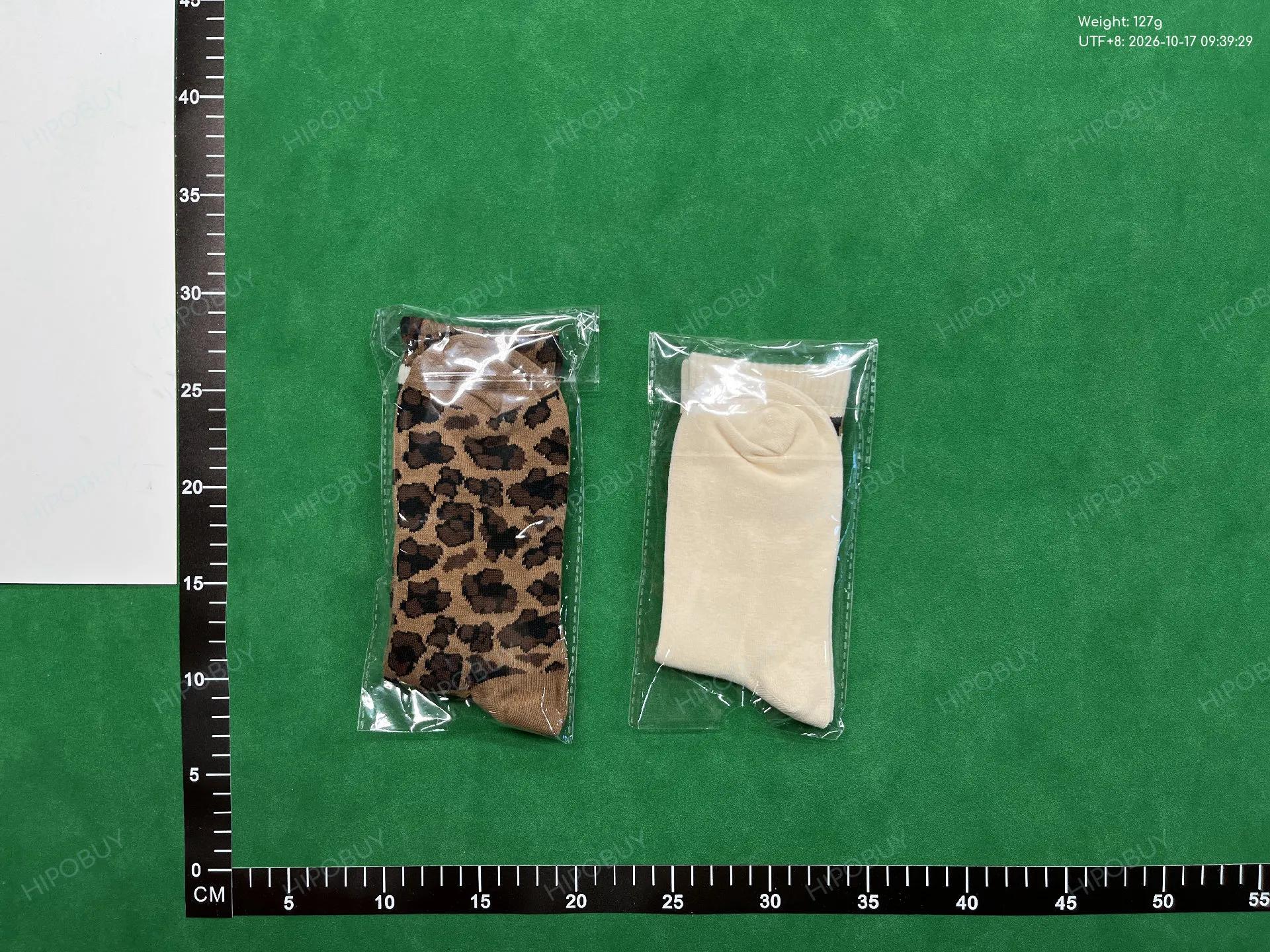 Foto QC 7 de adidas Originals Leopard Print Crew Socks Multicolor White