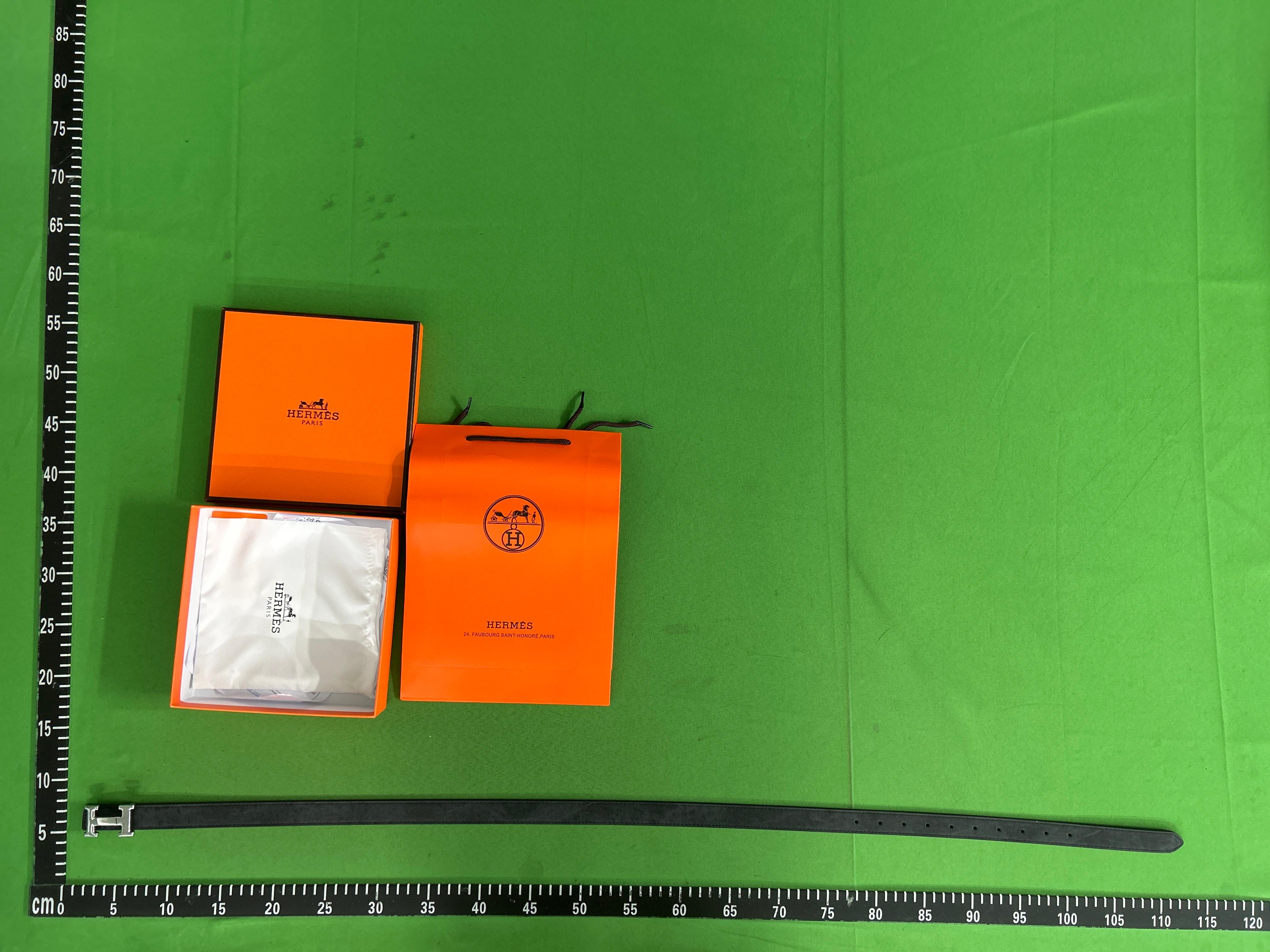 Foto QC 2 de Hermes H Buckle Belt Black