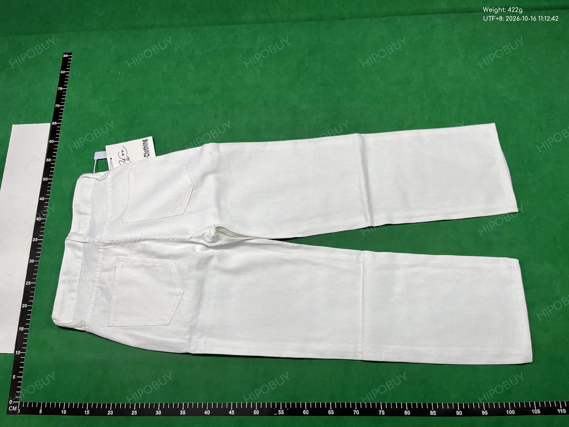 Foto QC 7 de Unbranded Jeans Loose Straight White