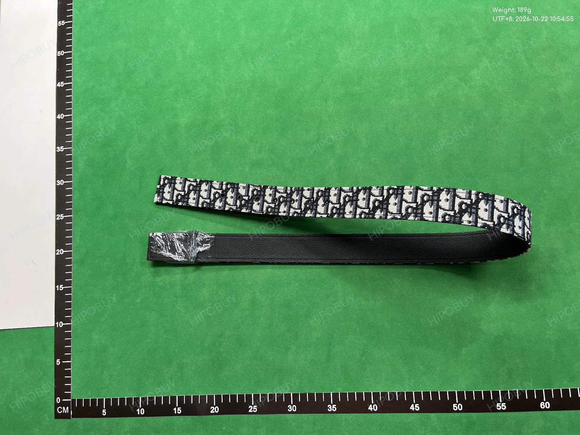 Foto QC 6 de Dior CD Icon Belt Blue Dior Oblique Jacquard