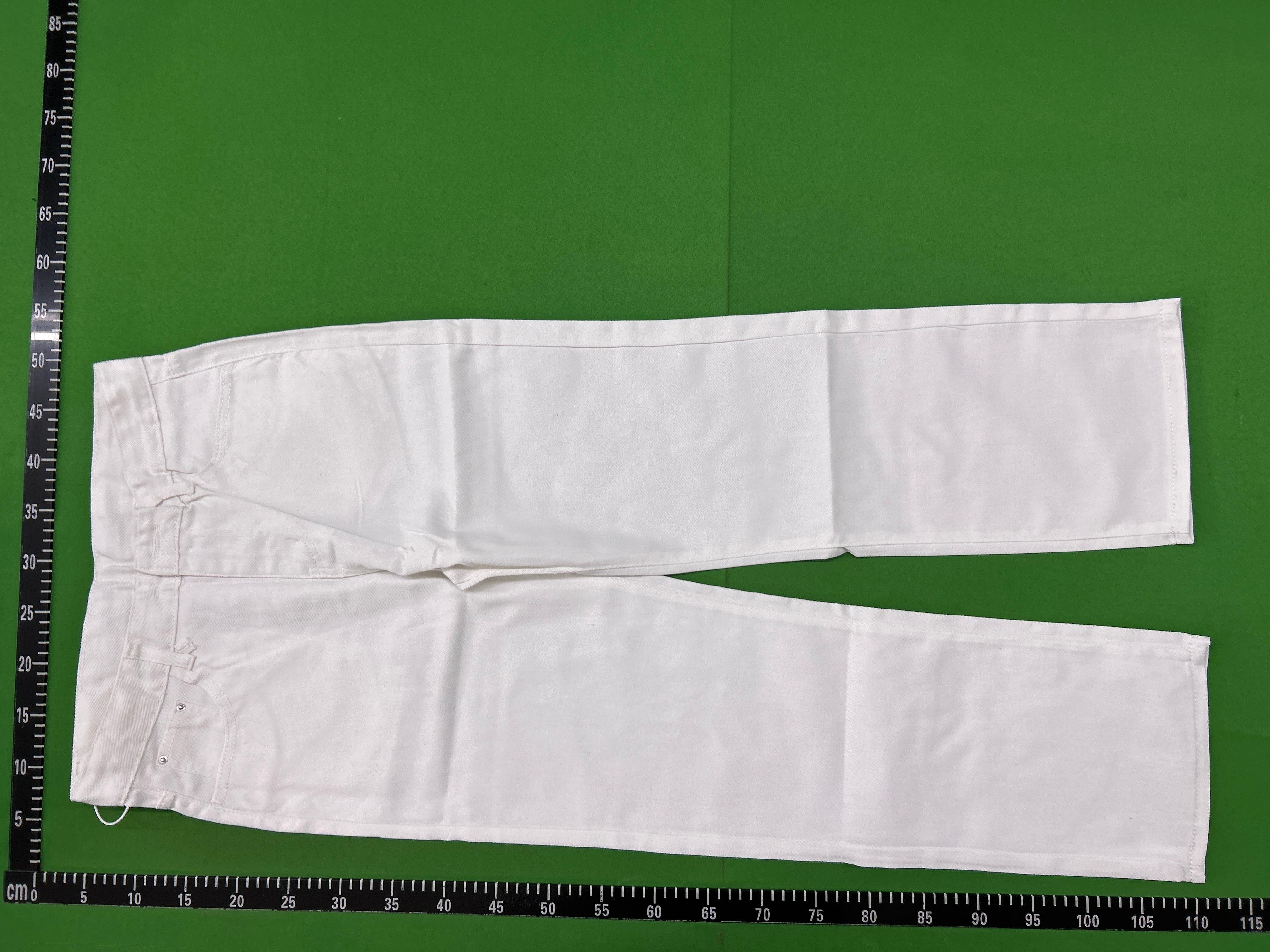 Foto QC 2 de Unbranded Jeans Loose Straight White