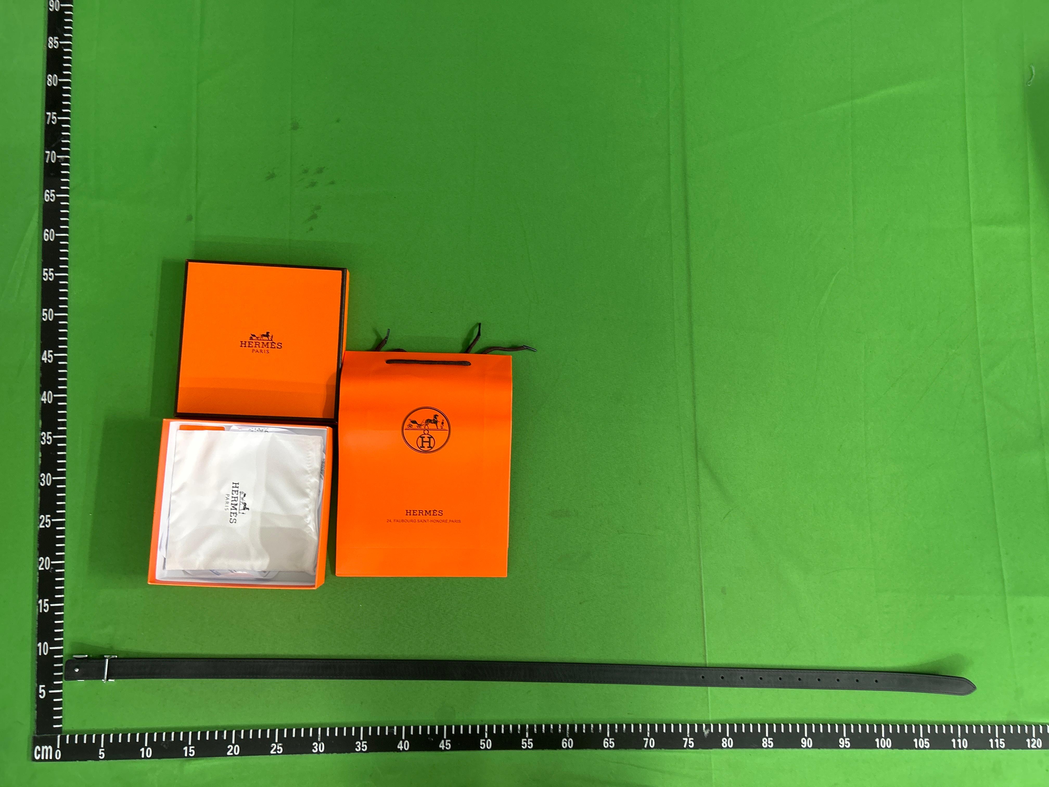 Foto QC 3 de Hermes H Buckle Belt Black