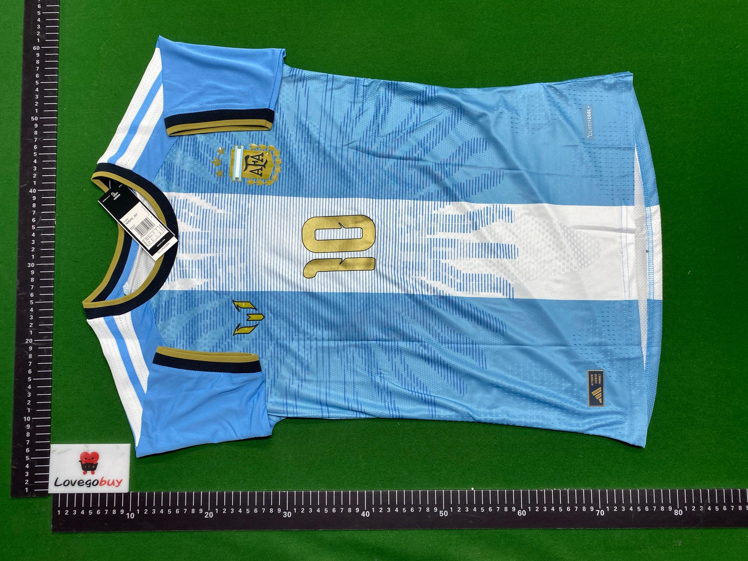 Foto QC 7 de Argentina 2026 World Cup Home Messi Jersey Blue/White