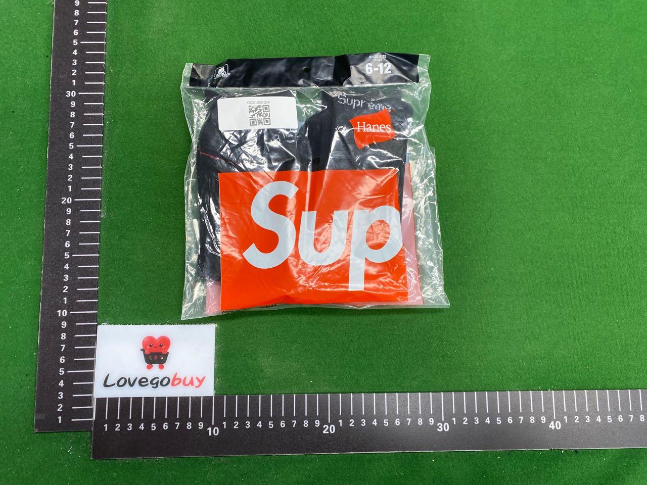 Foto QC 2 de Supreme Hanes Crew Socks Cushion White