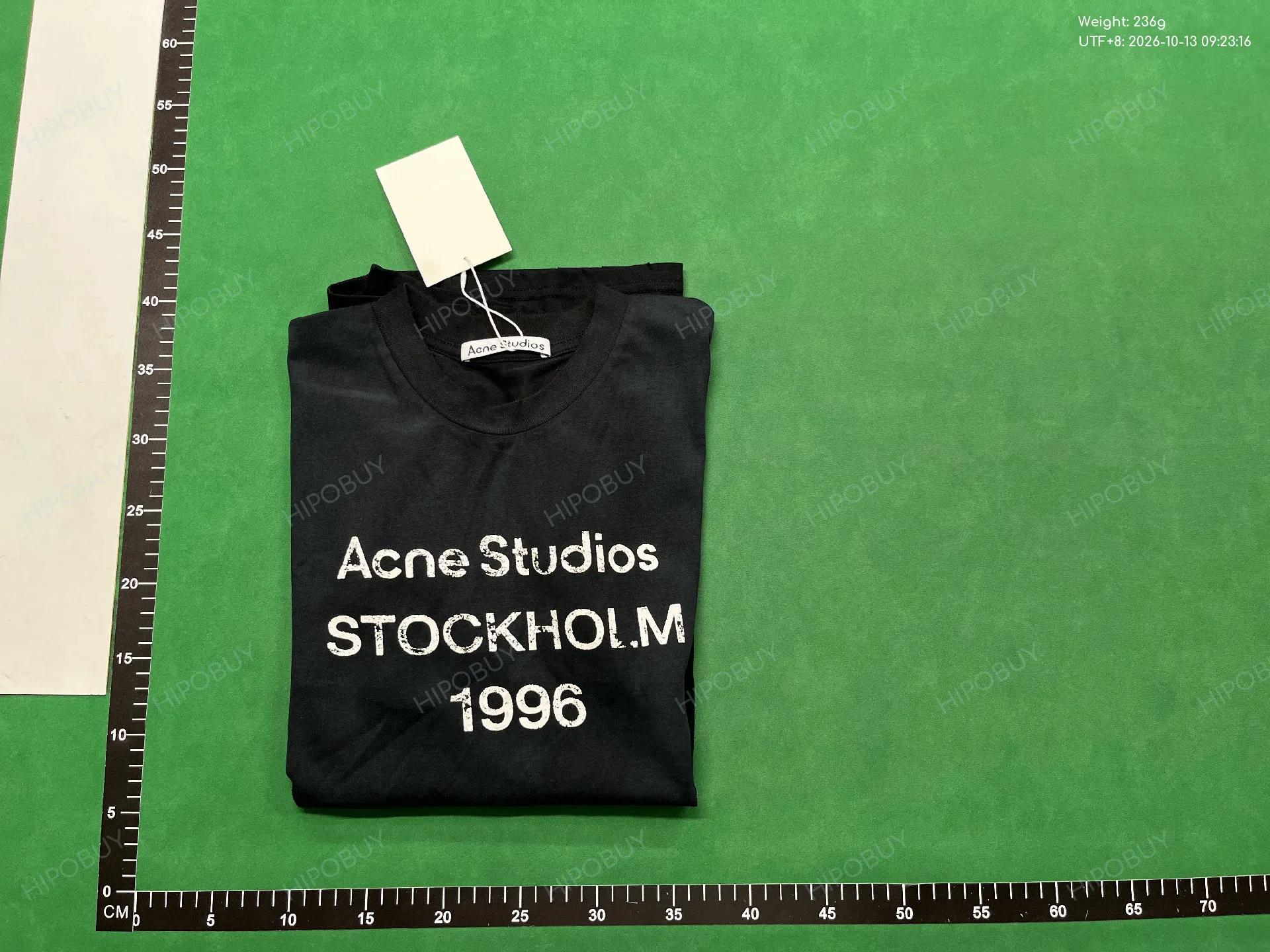 Foto QC 8 de Acne Studios T-shirt Stockholm 1996 Black