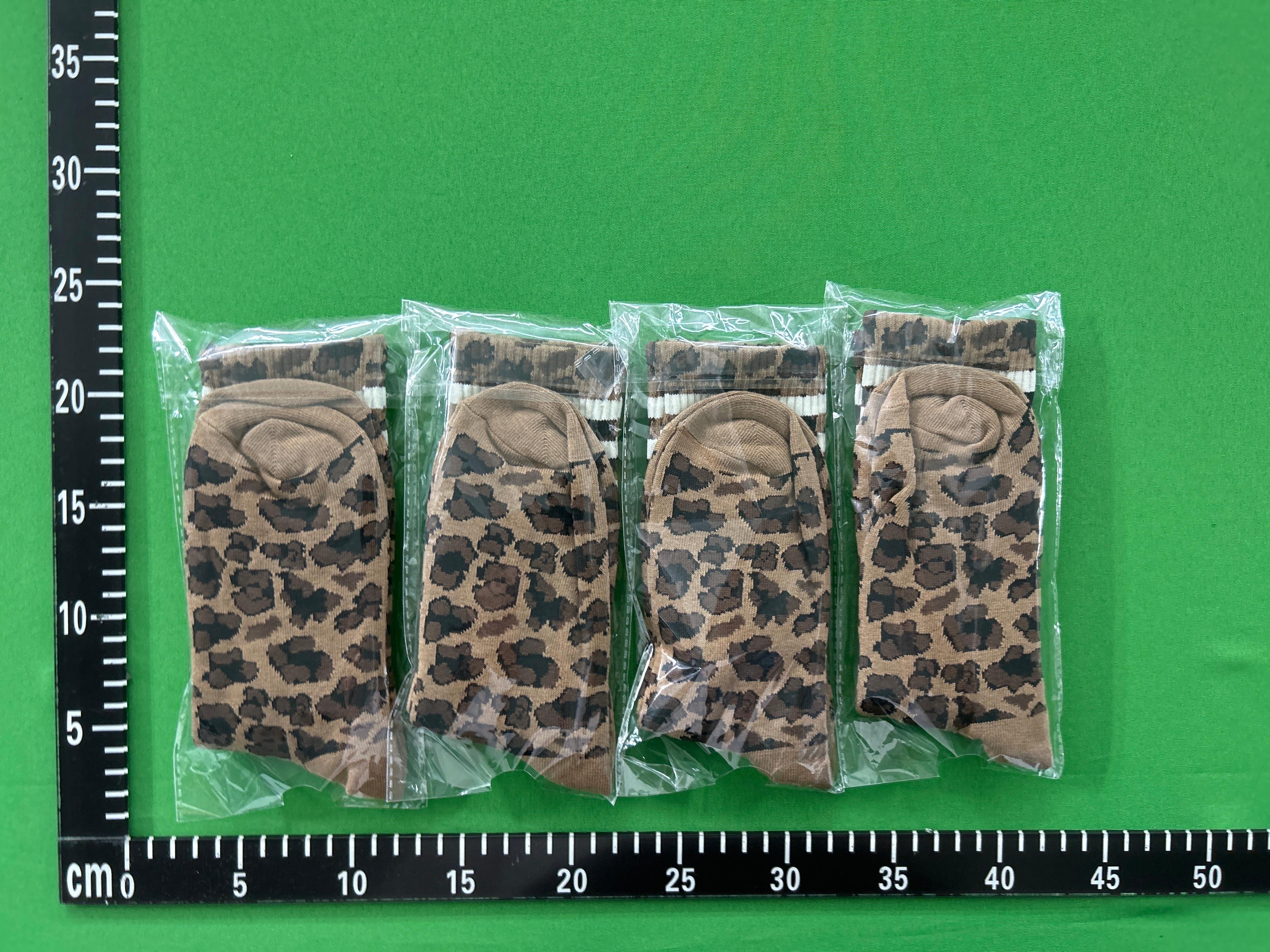 Foto QC 2 de adidas Originals Leopard Print Crew Socks Multicolor White