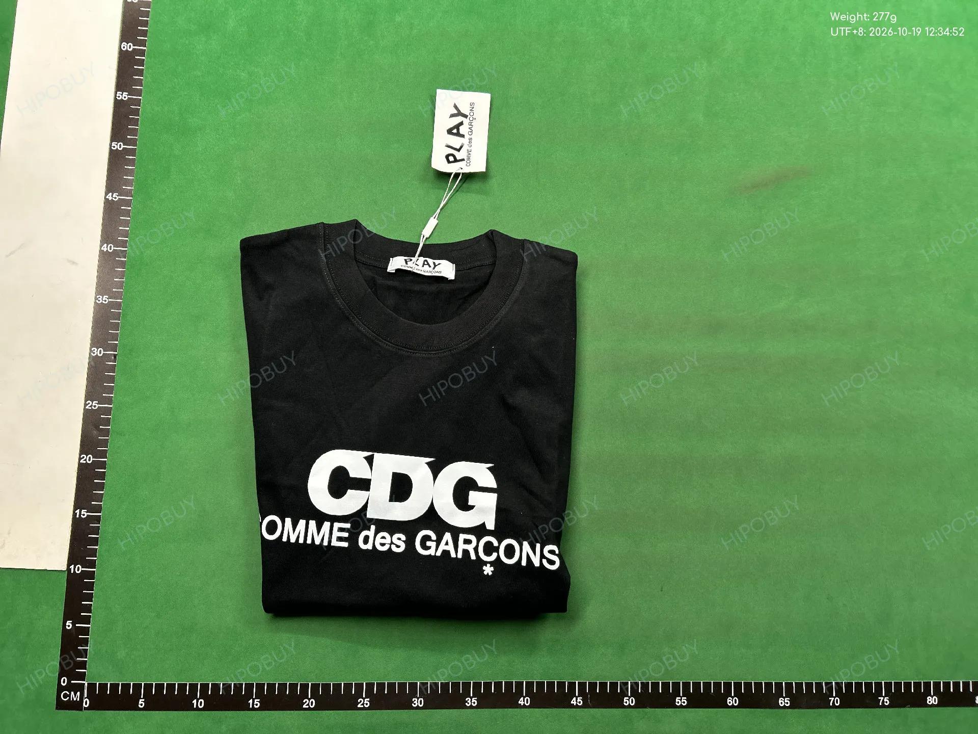 Foto QC 4 de Comme des Garçons PLAY Blue Eyes Red Heart T-Shirt Cream