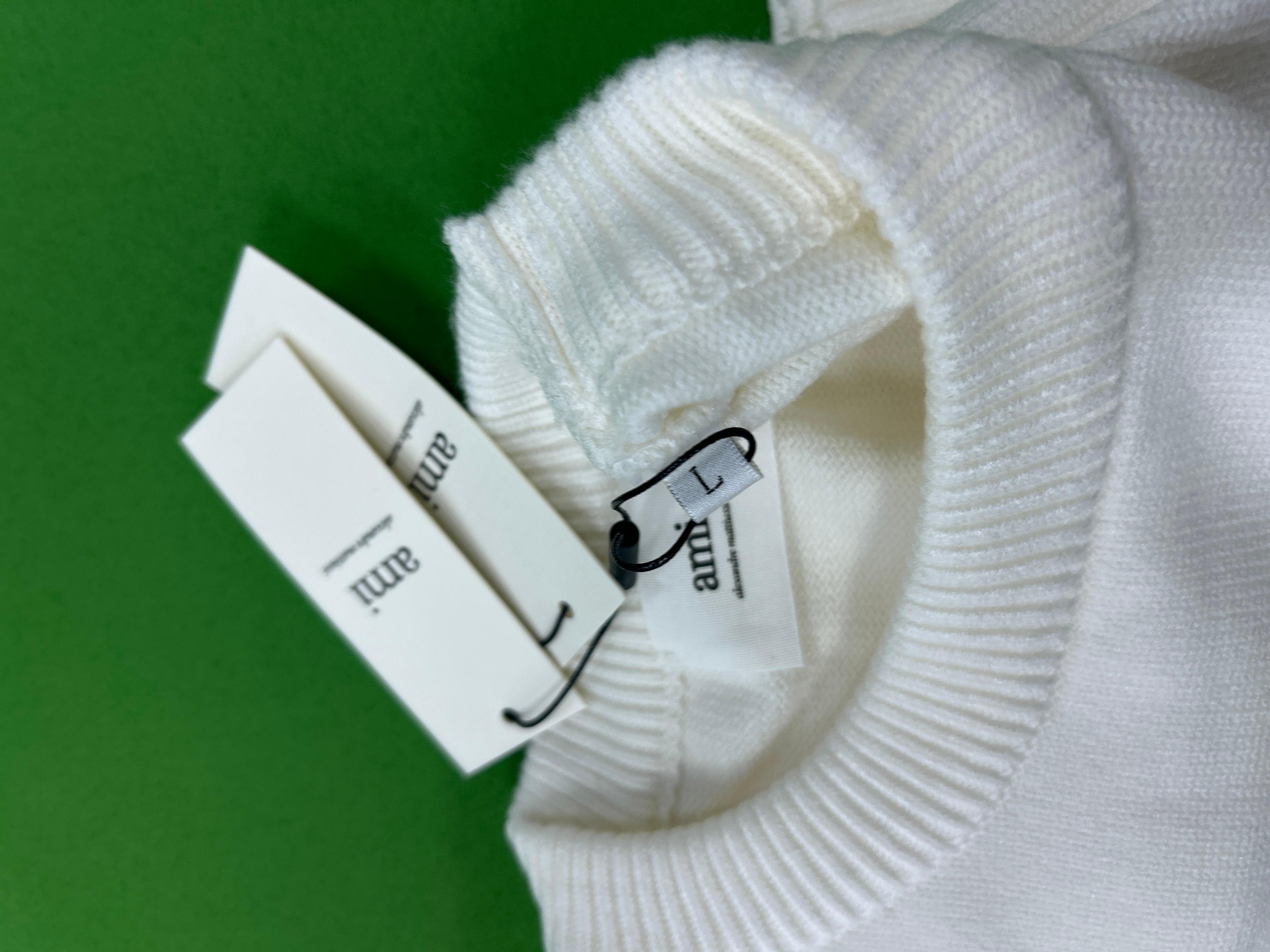 Foto QC 6 de Ami Paris Ami de Coeur Crewneck Sweater Off White