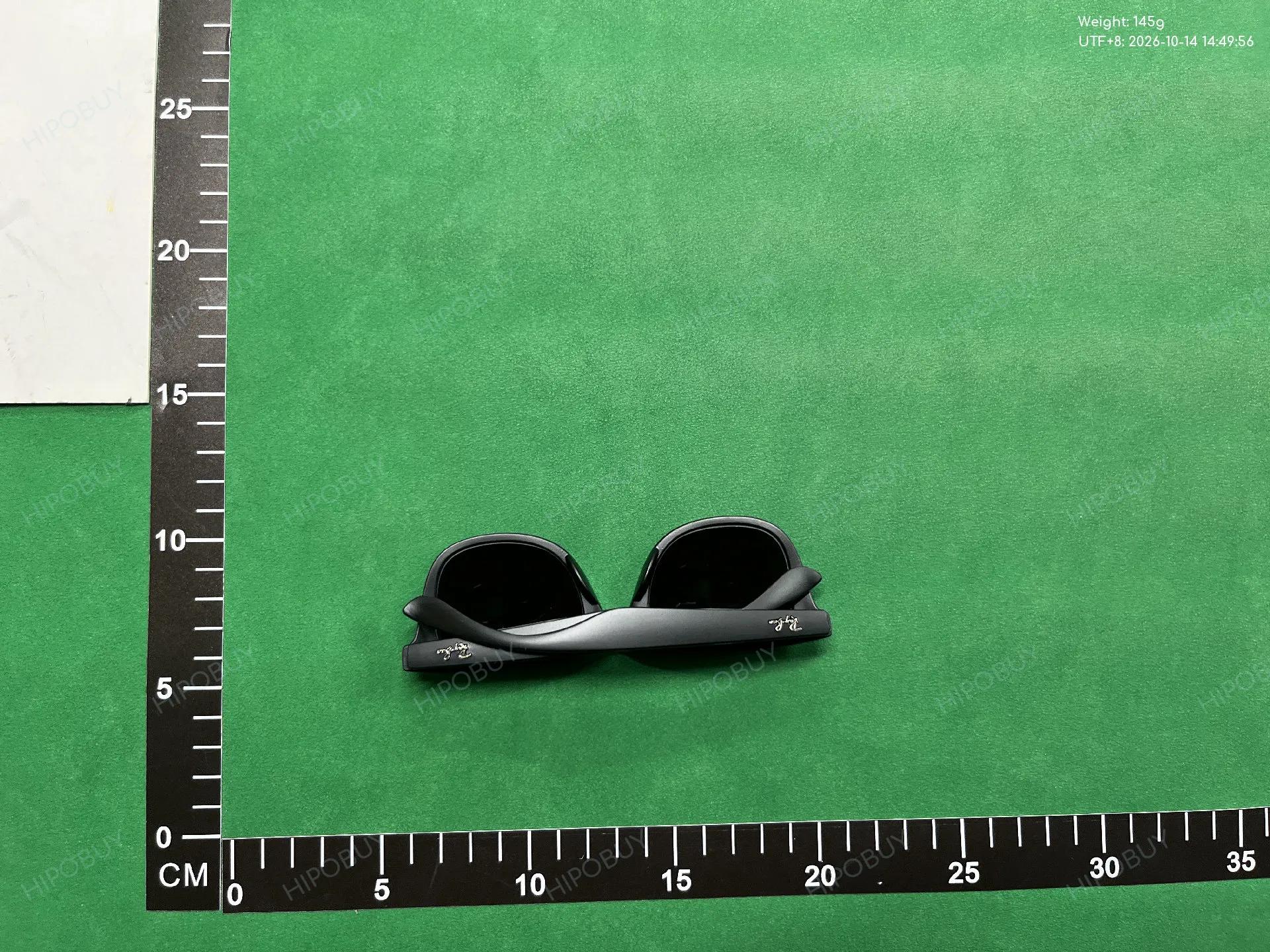 Foto QC 5 de Ray-Ban Wayfarer Acetate Sunglasses Black Green (RB2140-901)