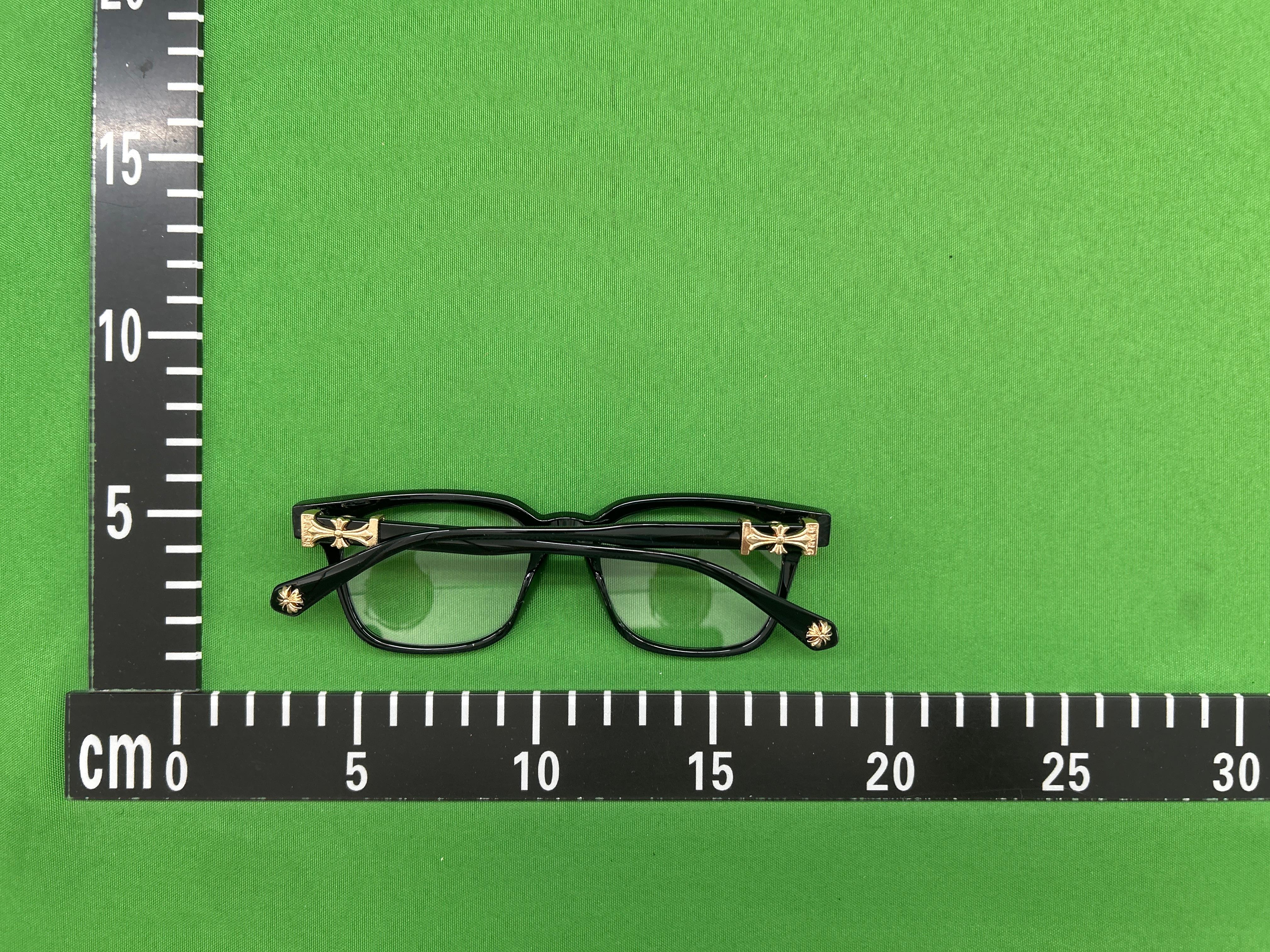 Foto QC 8 de Chrome Hearts Square-Frame Acetate Eyeglasses Black Clear (2273)