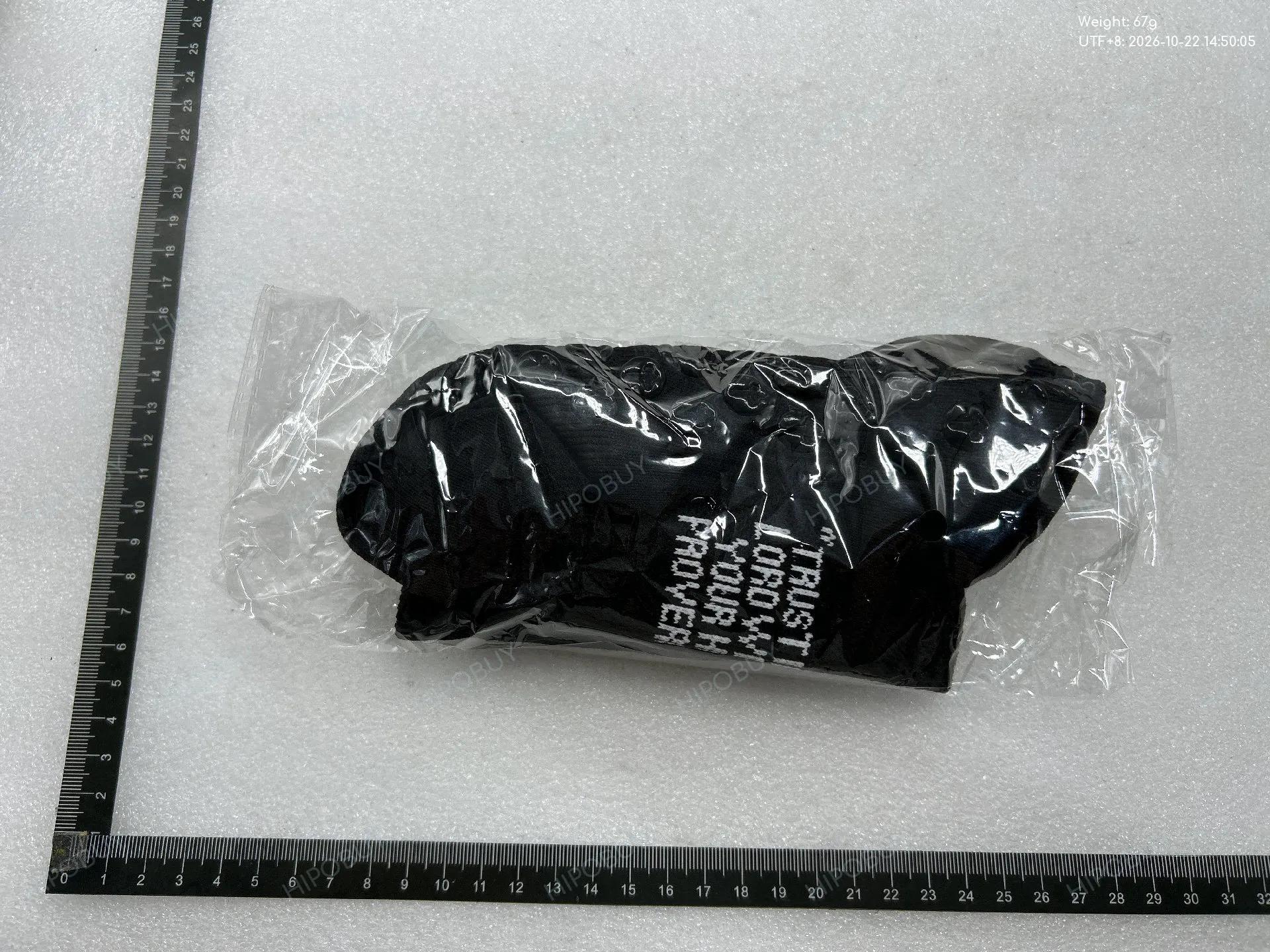 Foto QC 7 de Unbranded Crew Socks Cross Graphic Cushioned Black White