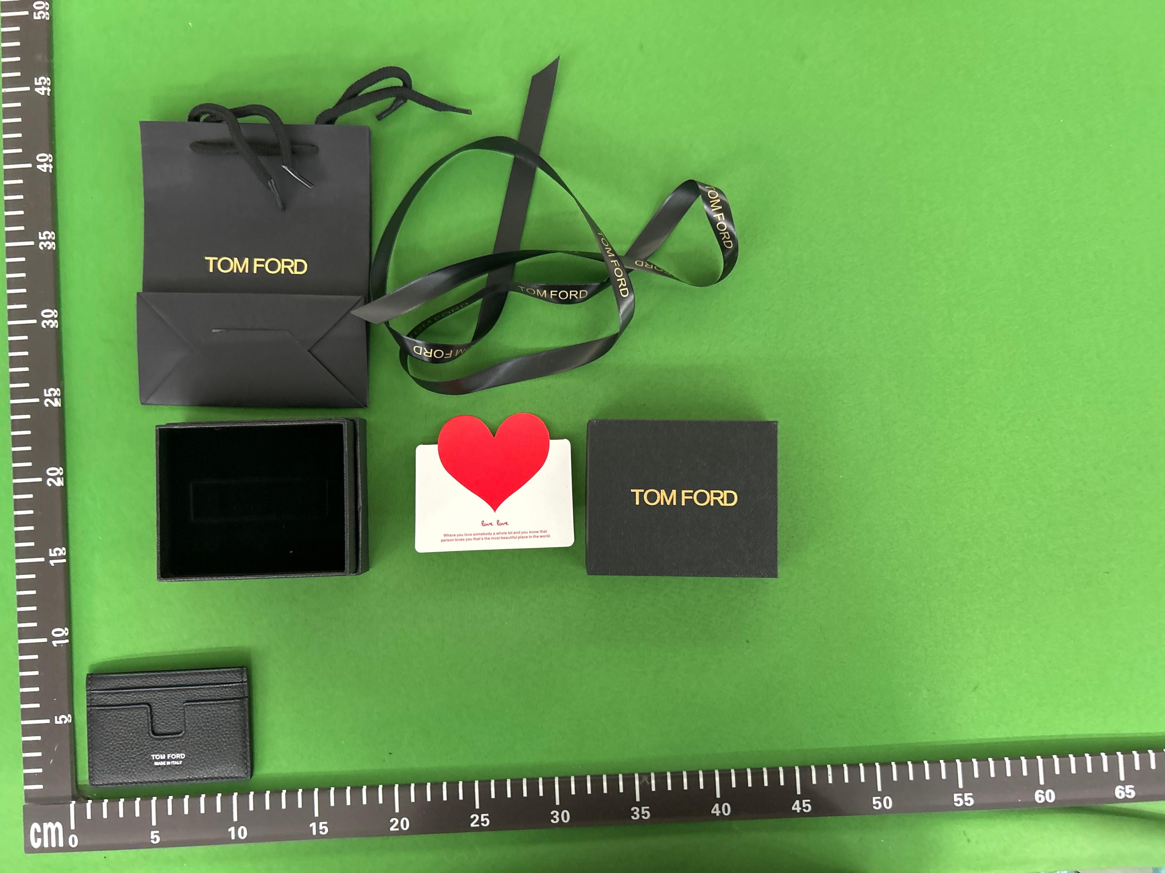 Foto QC 2 de Tom Ford T Line Cardholder Crocodile-Effect Leather Green