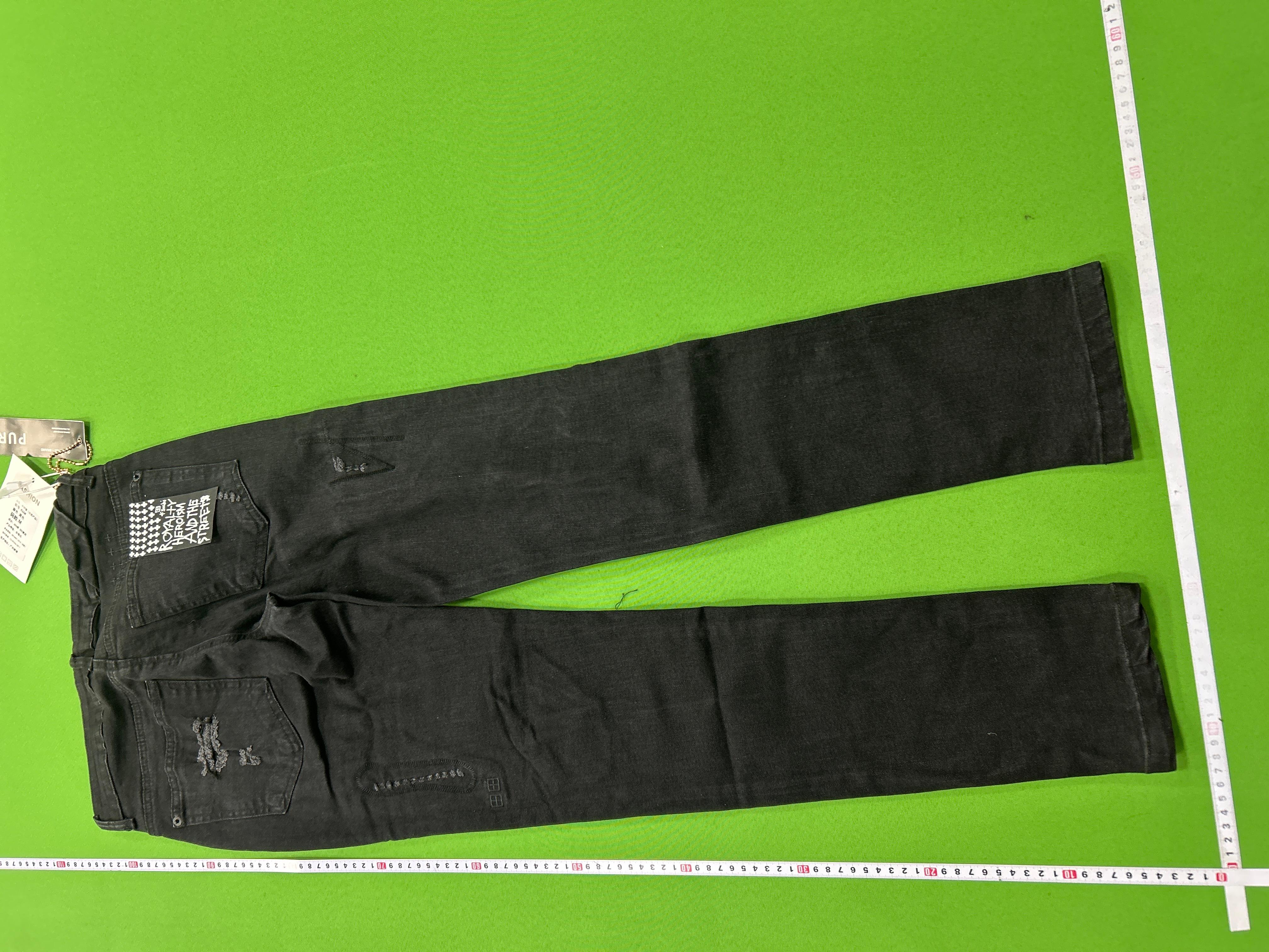 Foto QC 4 de Purple Brand P001 Jeans Low Rise Skinny Distressed Light Indigo