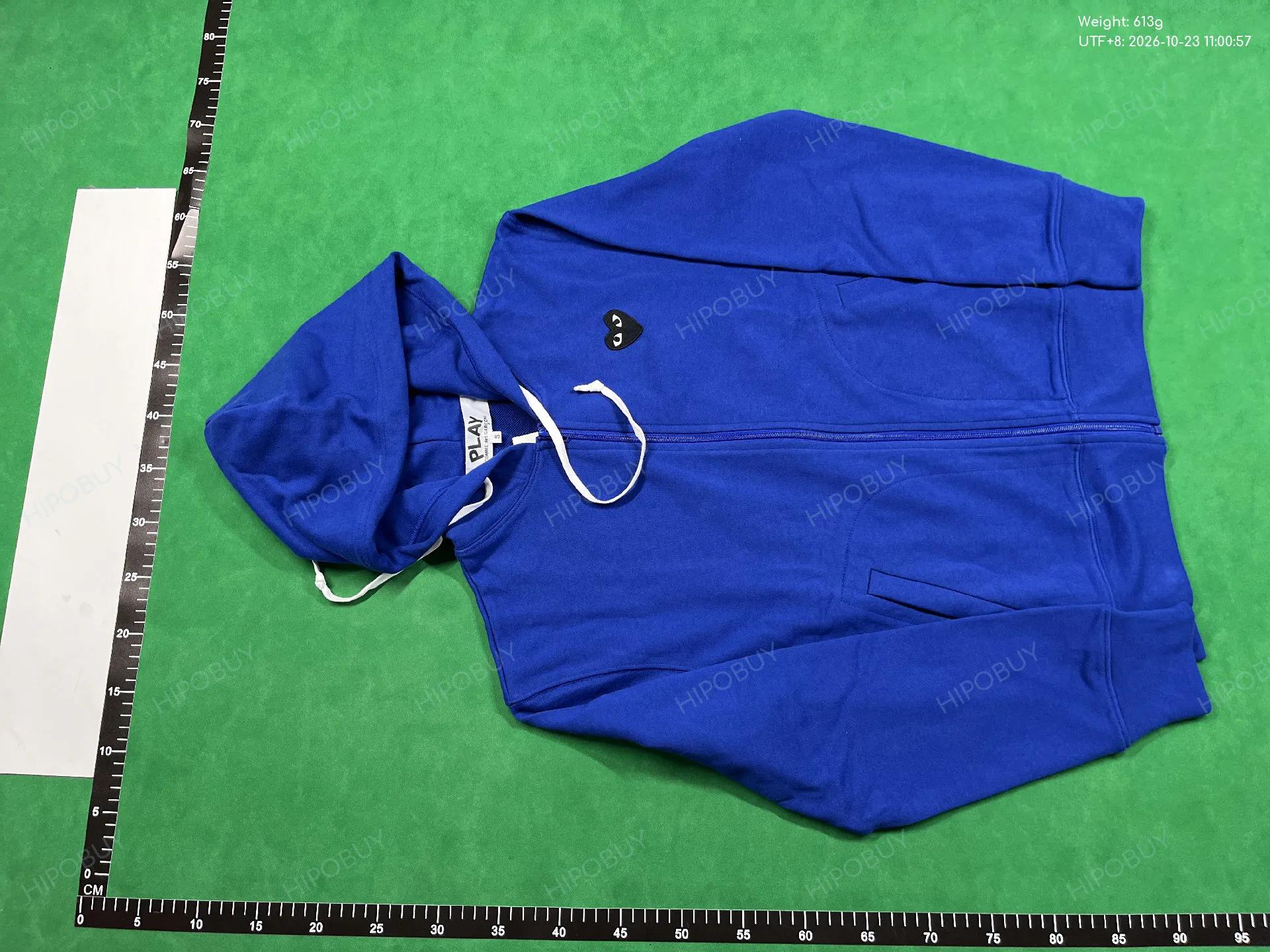Foto QC 2 de Comme des Garçons Play Zip-Up Hoodie Jacket White