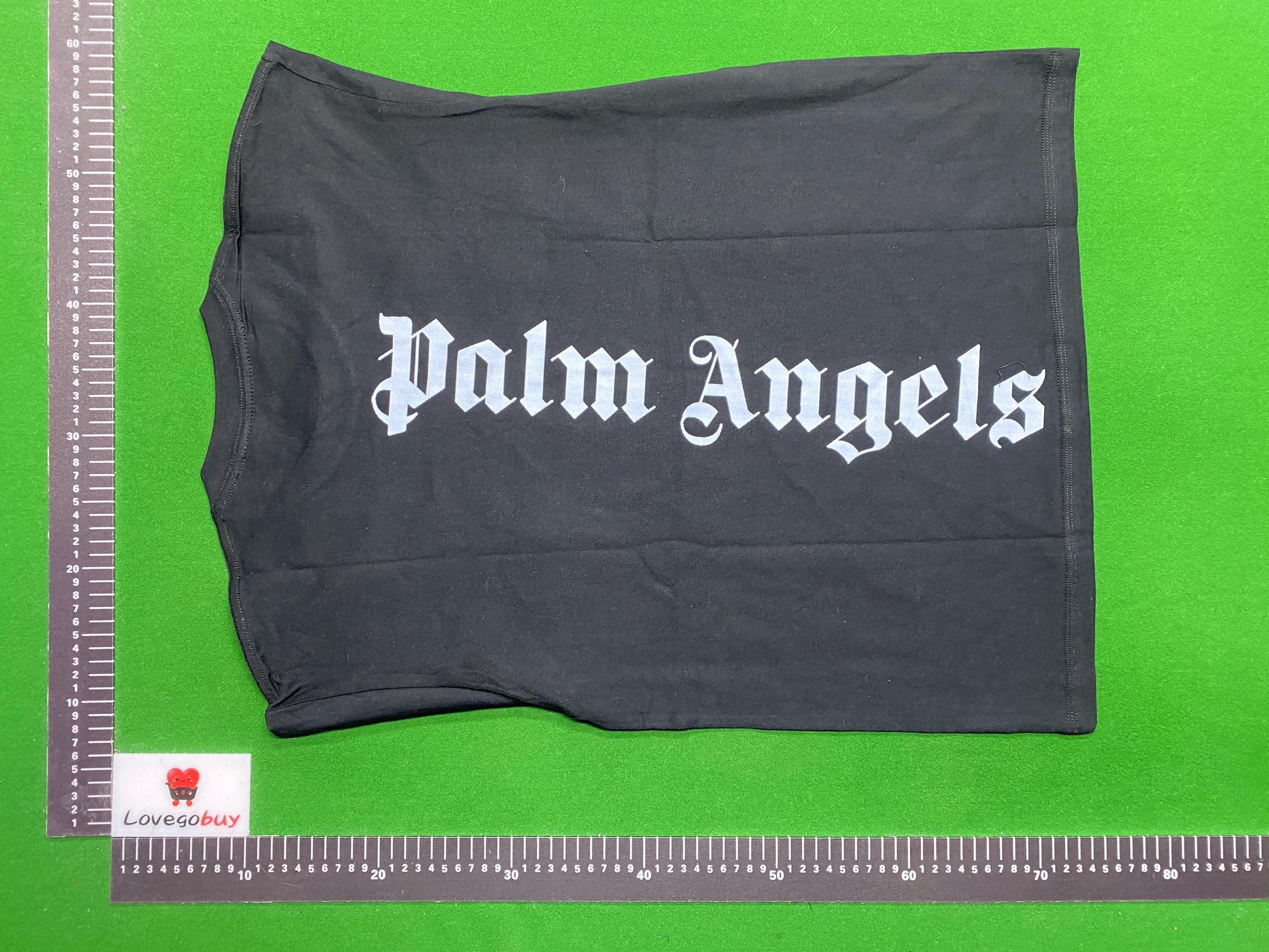 Foto QC 5 de Palm Angels Back Logo T-shirt White