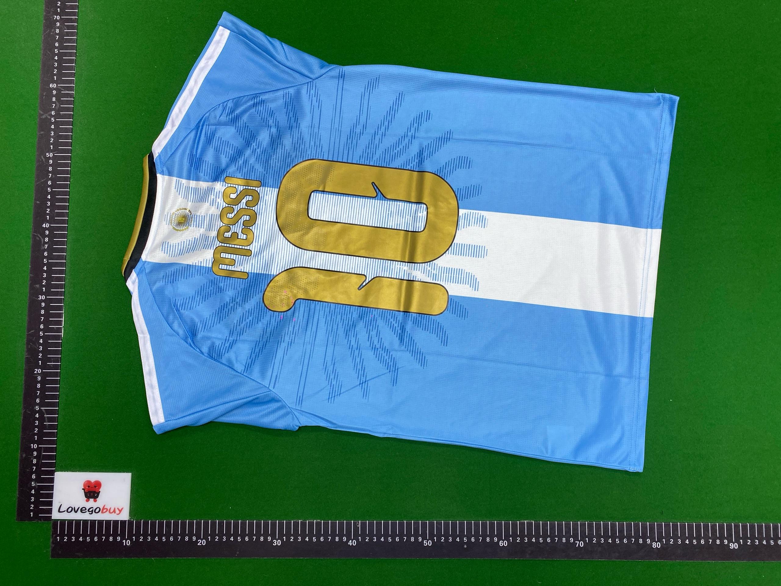 Foto QC 3 de Argentina 2026 World Cup Home Messi Jersey Blue/White