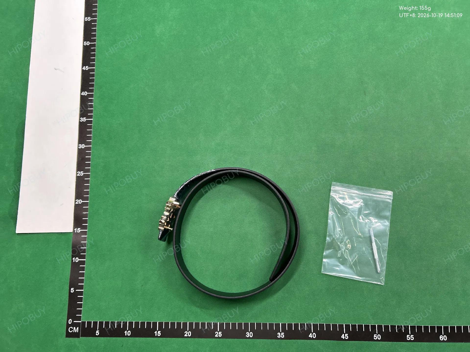 Foto QC 4 de Amiri Logo Belt Pebbled Leather