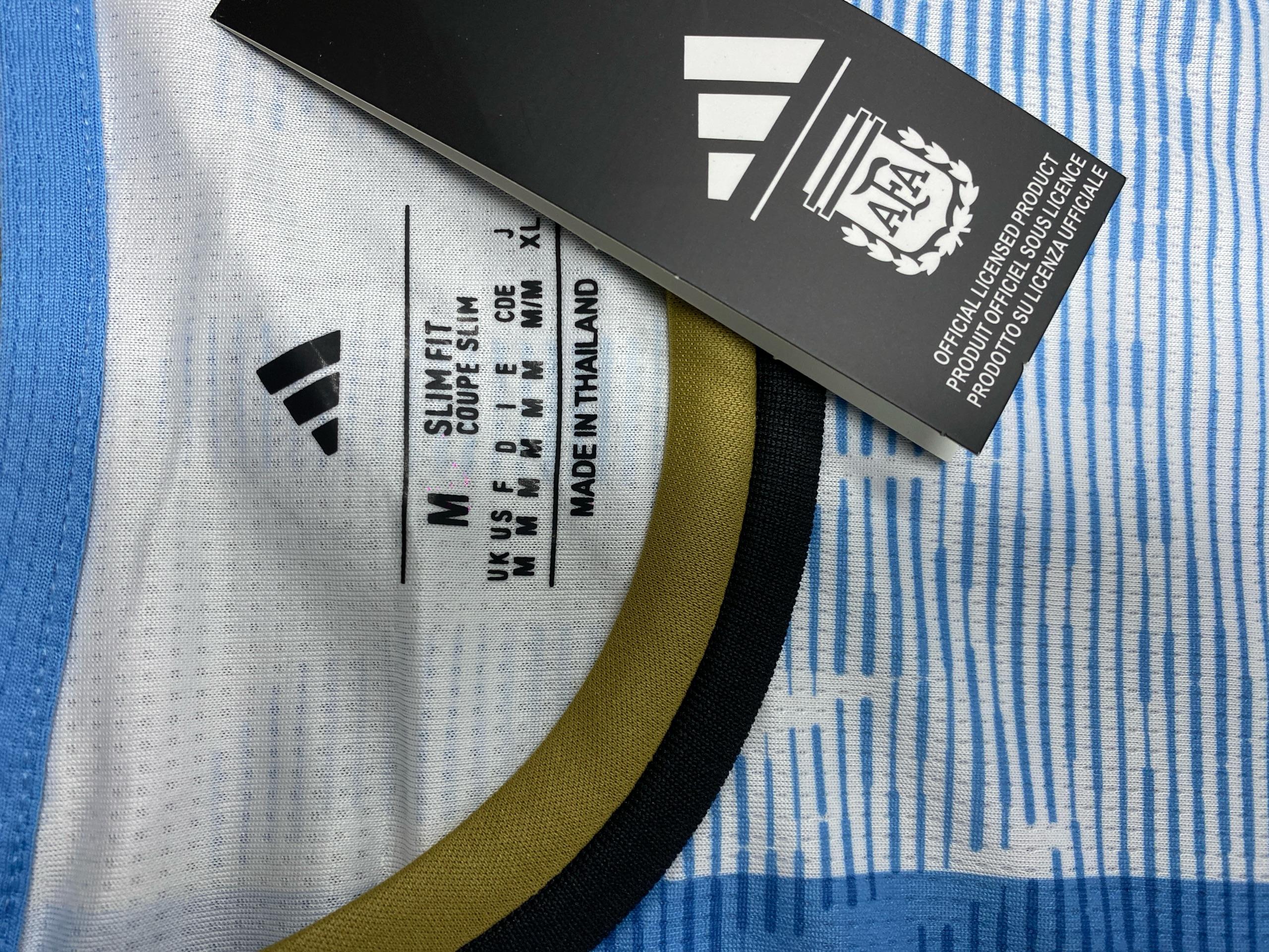 Foto QC 1 de Argentina 2026 World Cup Home Messi Jersey Blue/White