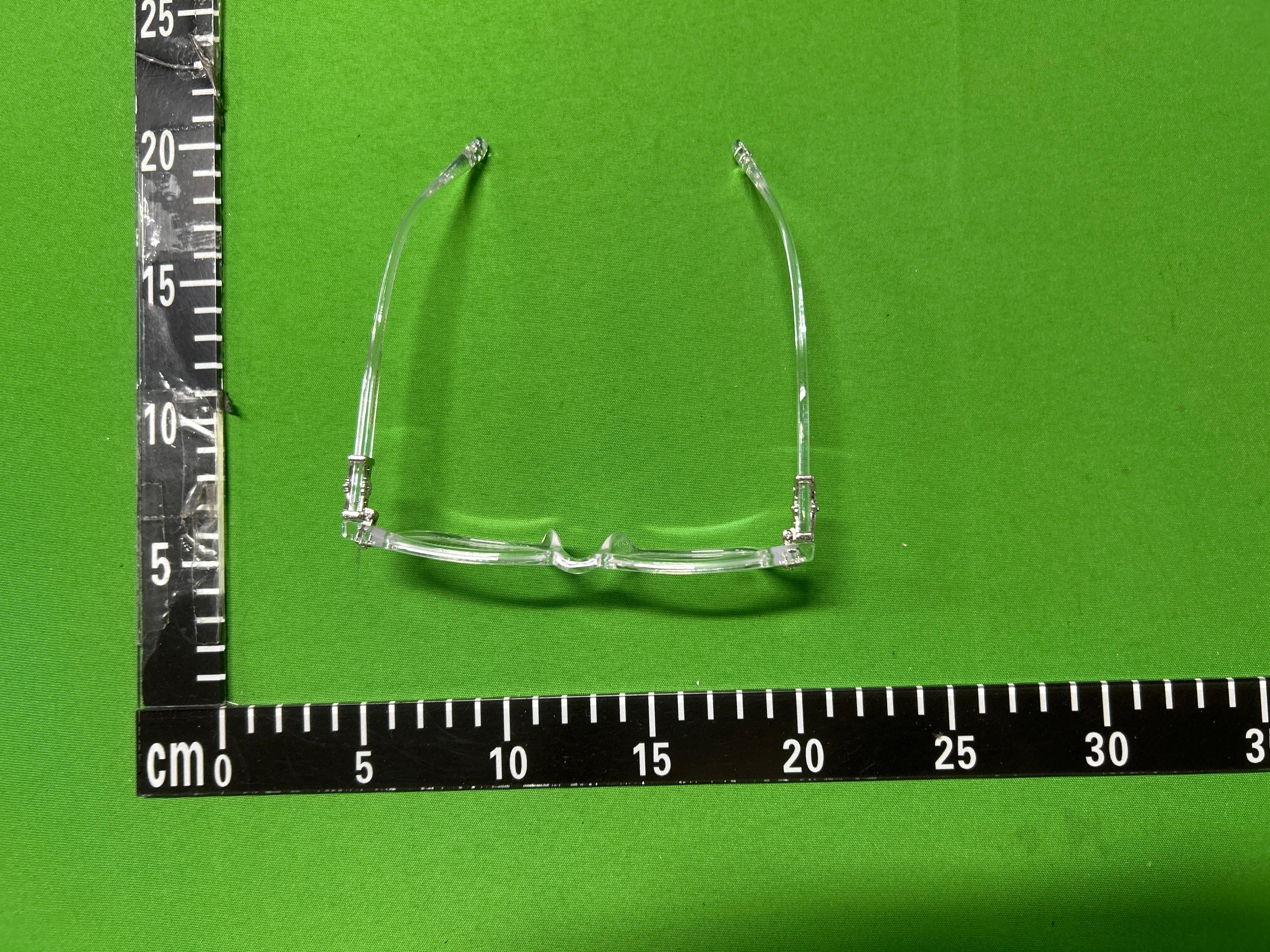 Foto QC 5 de Chrome Hearts Square-Frame Acetate Eyeglasses Black Gold (2273)
