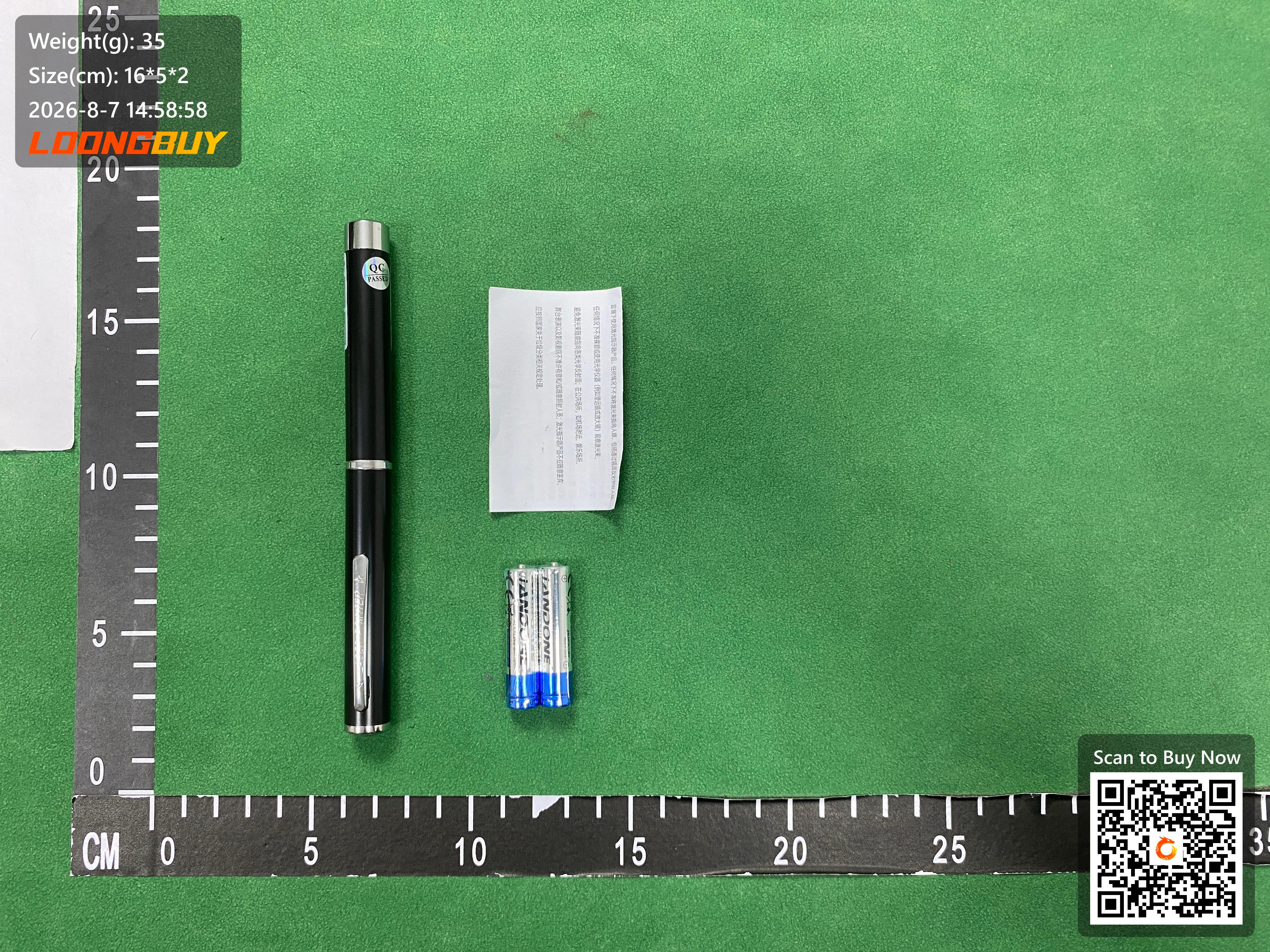 Foto QC 8 de Unbranded Laser Pointer Green Light