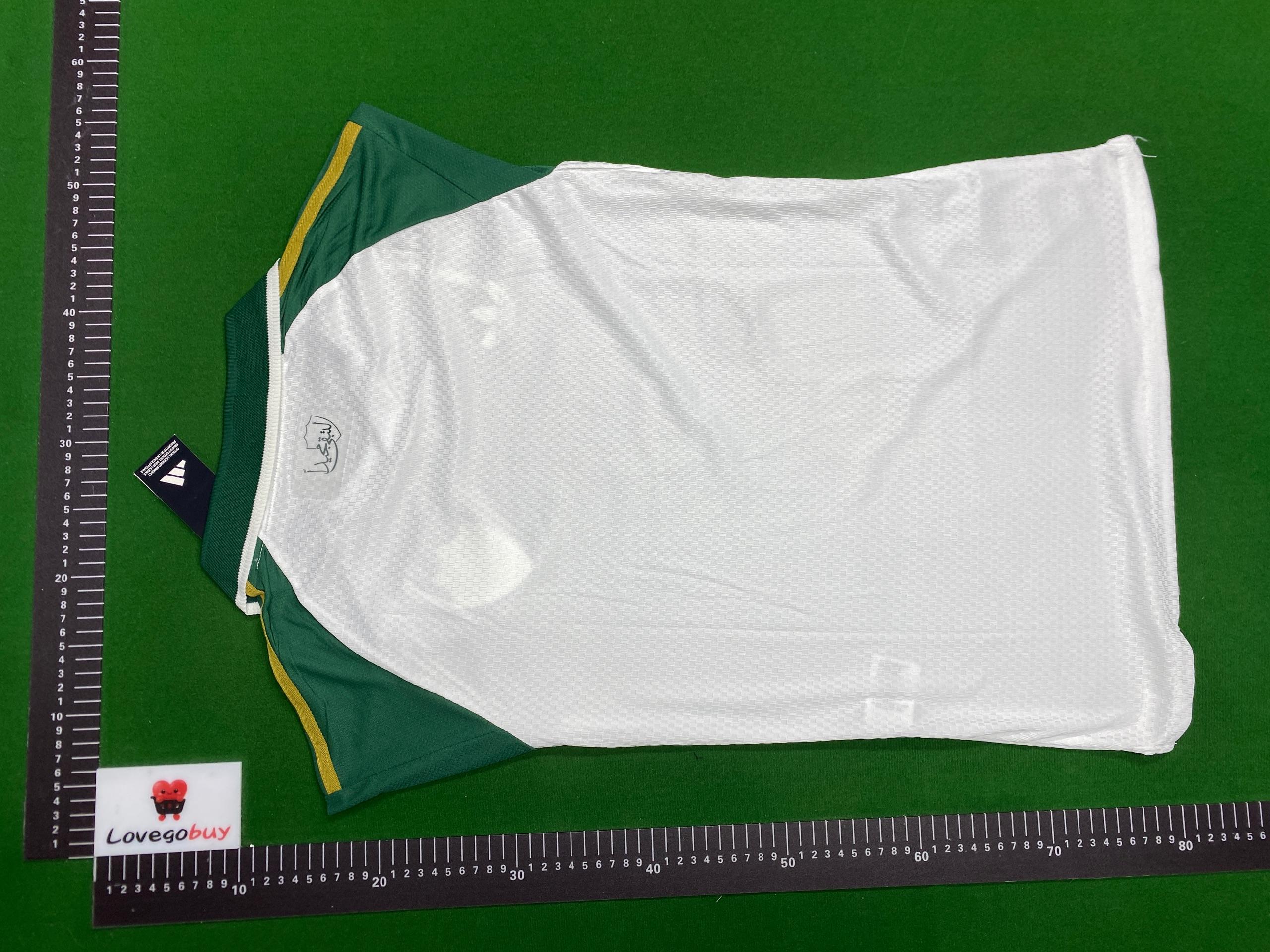 Foto QC 6 de Other x Al-Ahli Saudi FC Retro 1937 Home Striped Lace-Up Jersey Green White
