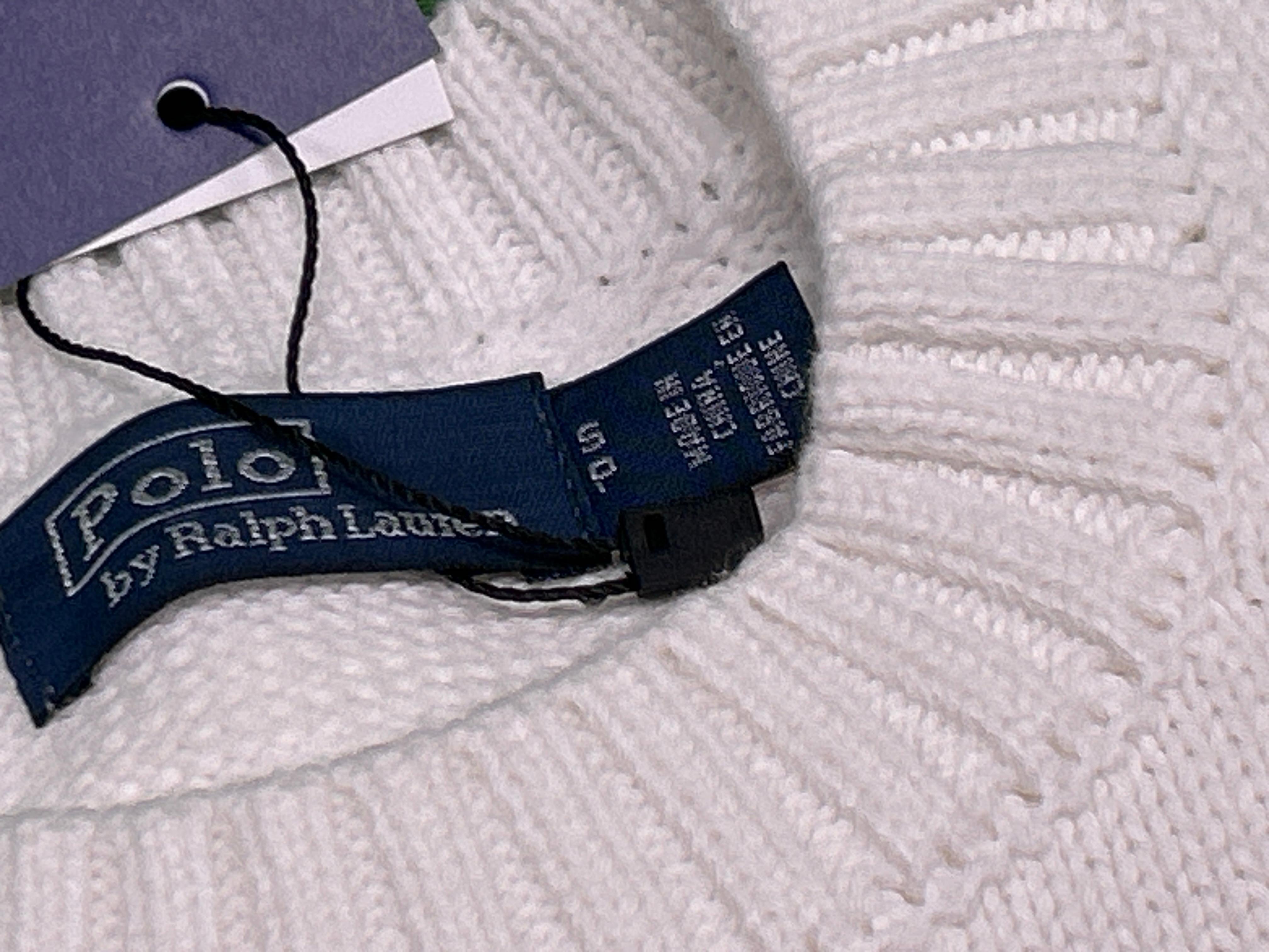 Foto QC 2 de Polo Ralph Lauren I Heart Polo Flag Crewneck Sweater White