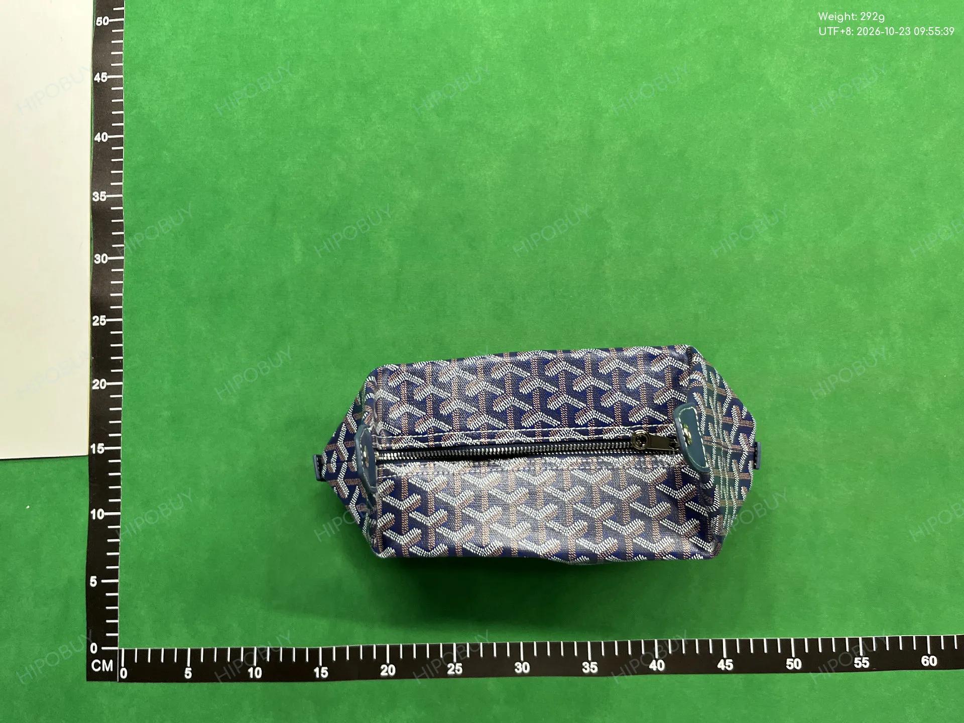 Foto QC 1 de Goyard Vendome Cosmetic Pouch Goyardine Canvas Black/Tan