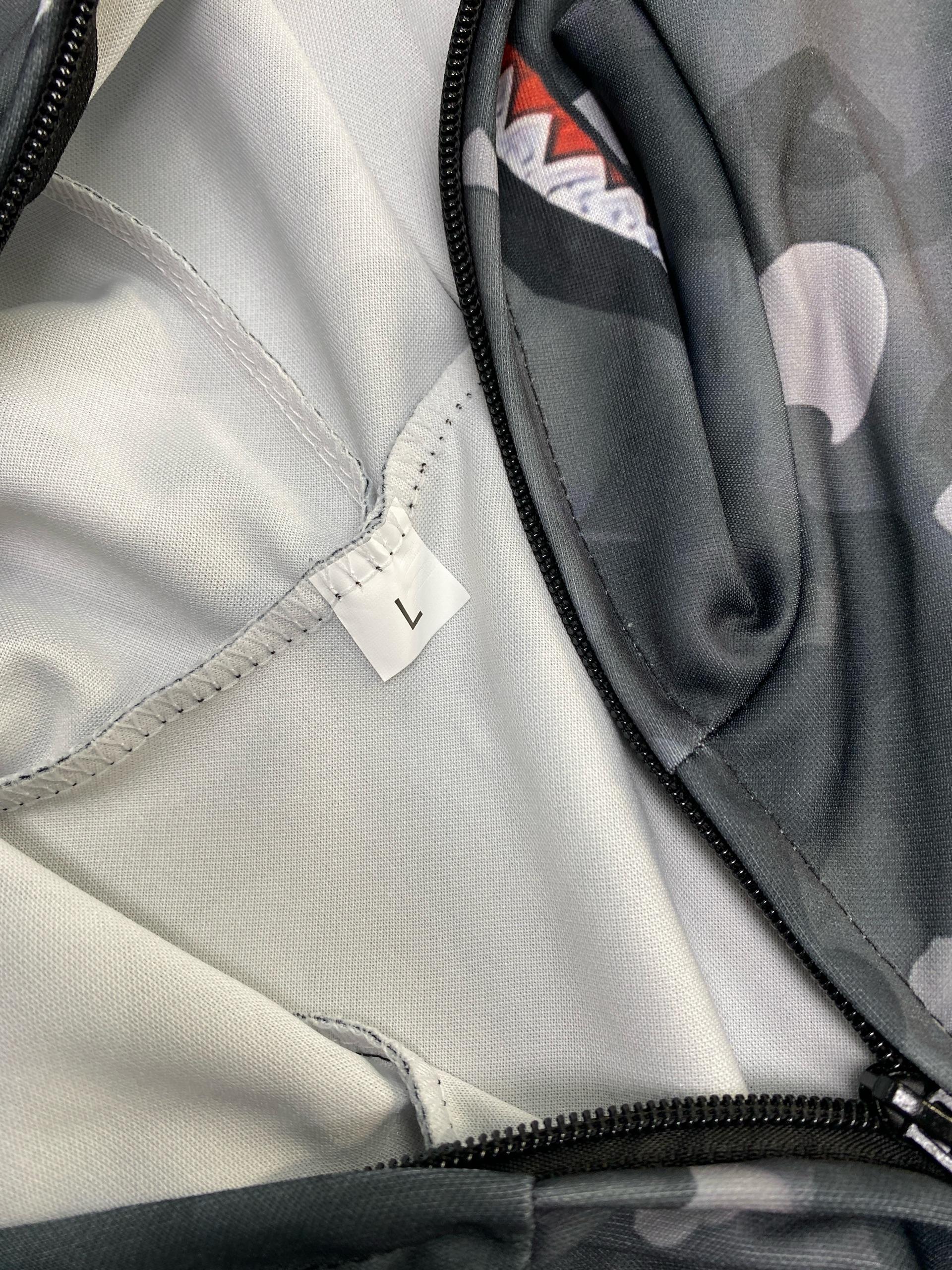 Foto QC 3 de Bape ABC Separate Shark Zip Sweater Camo Blue Pink