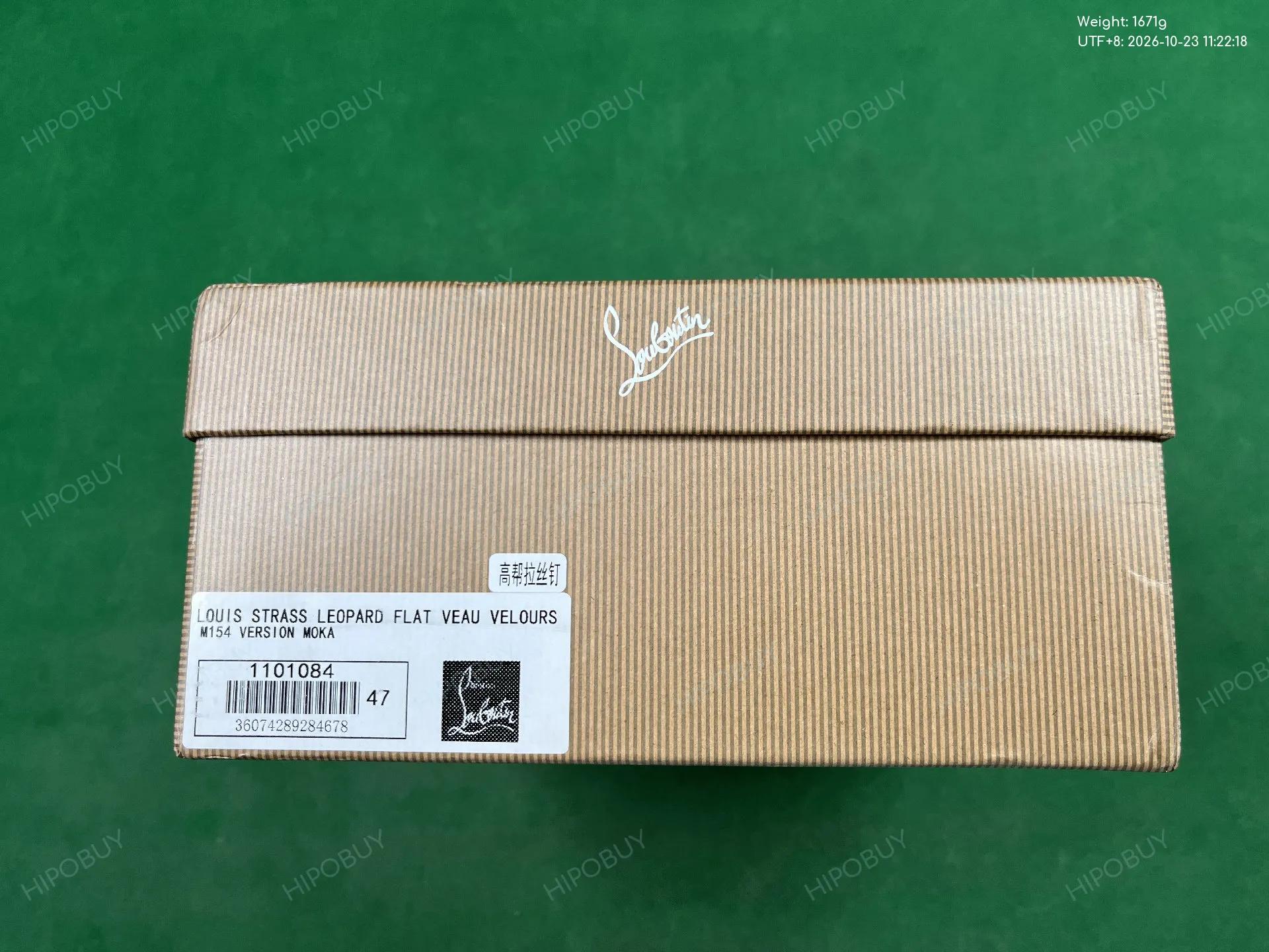 Foto QC 2 de Christian Louboutin Louis Leather High-Top Sneakers White
