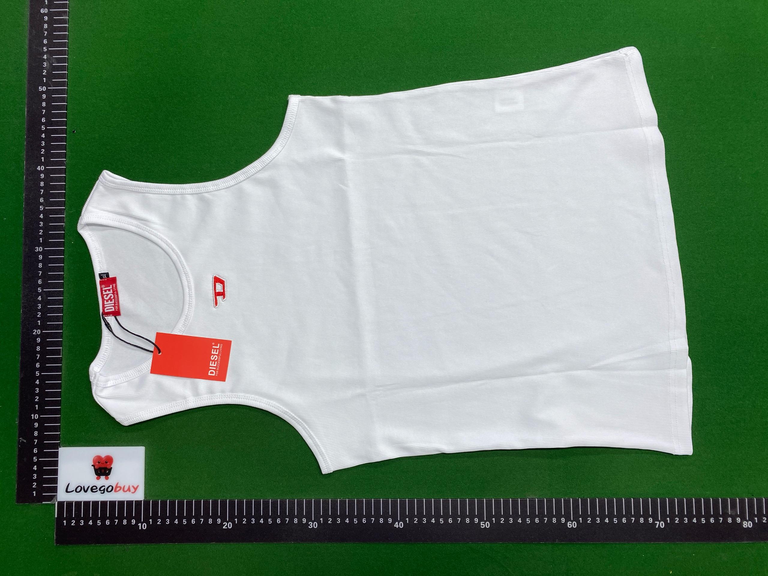 Foto QC 2 de Diesel Tank Embroidered D Logo Black
