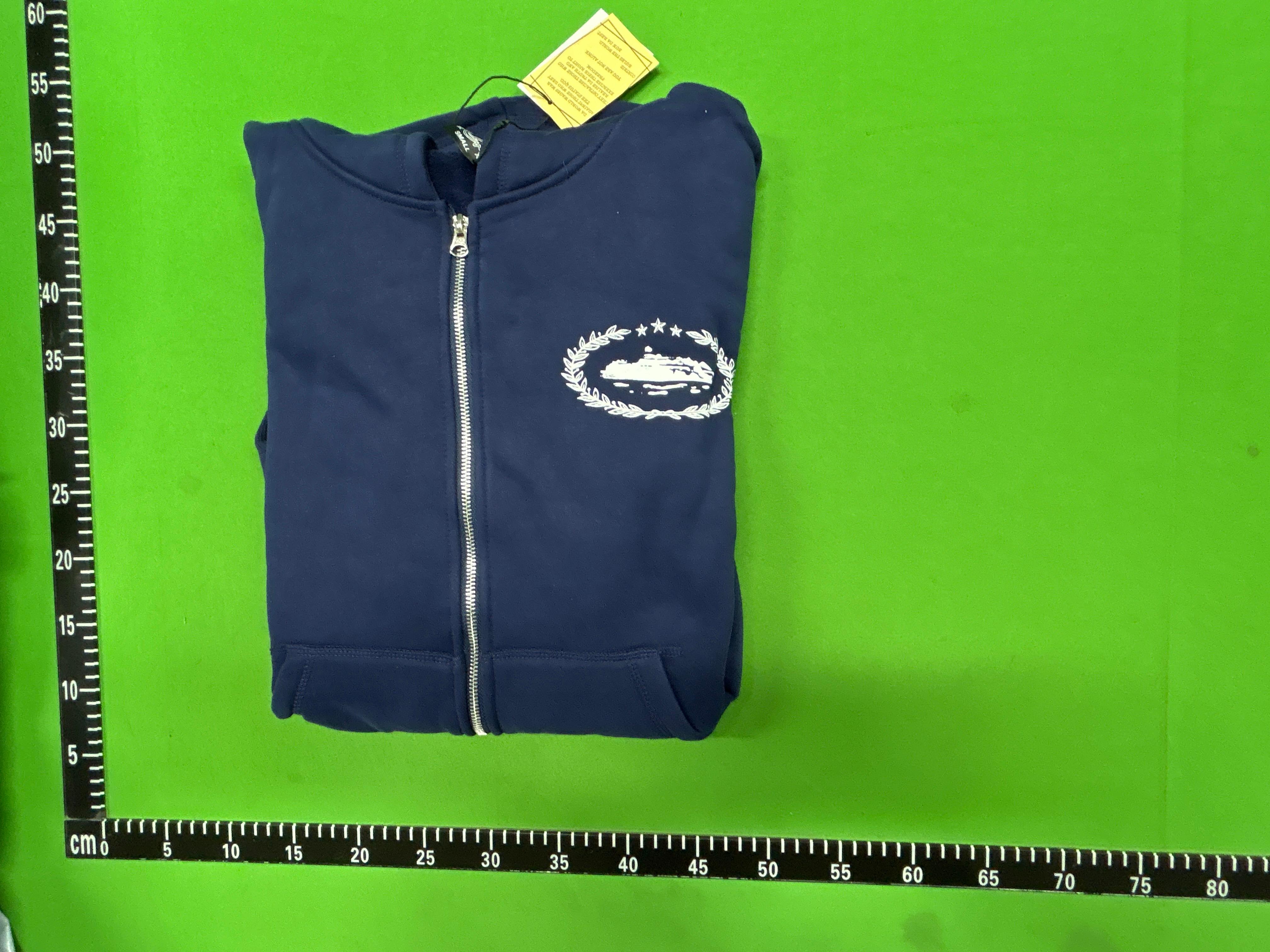 Foto QC 5 de Corteiz Zip Sweater Embroidered Script Logo Navy