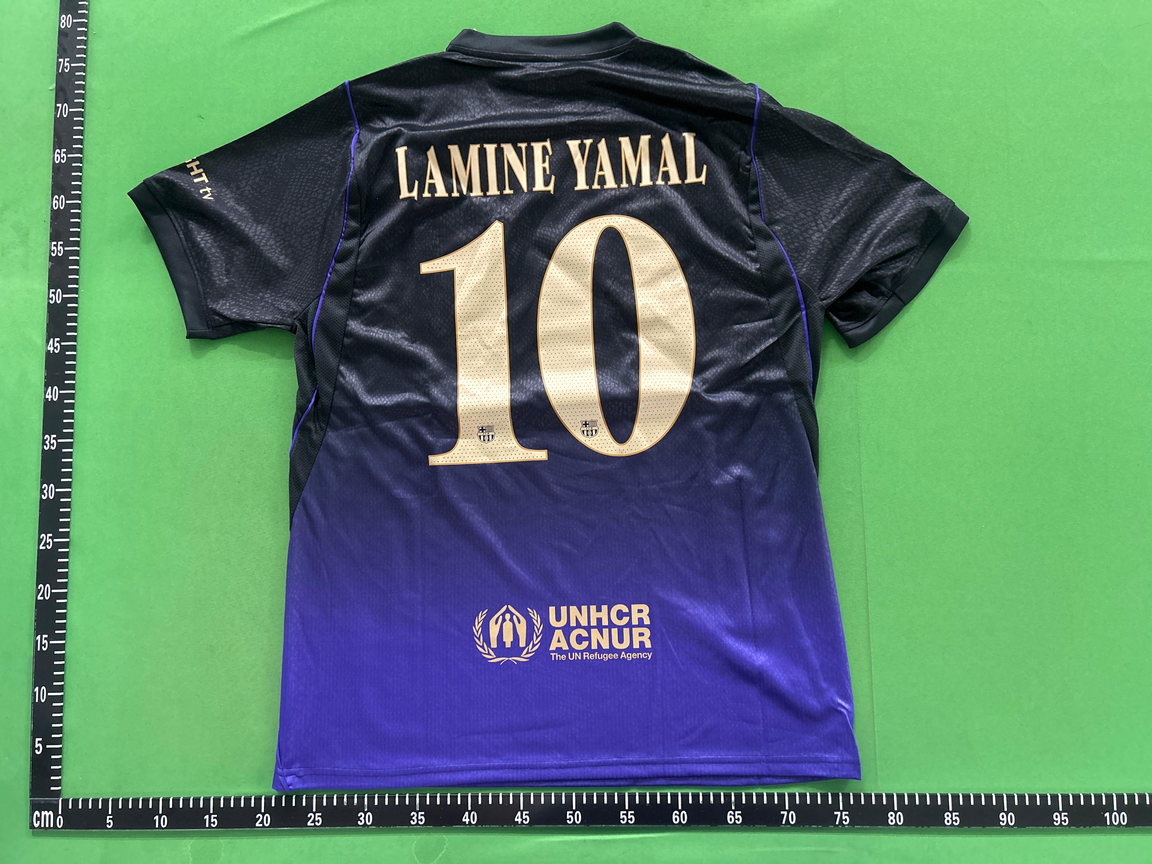 Foto QC 5 de Kobe Bryant x Nike x FC Barcelona 2026/27 Away Lamine Yamal #10 Jersey Black Purple Gold