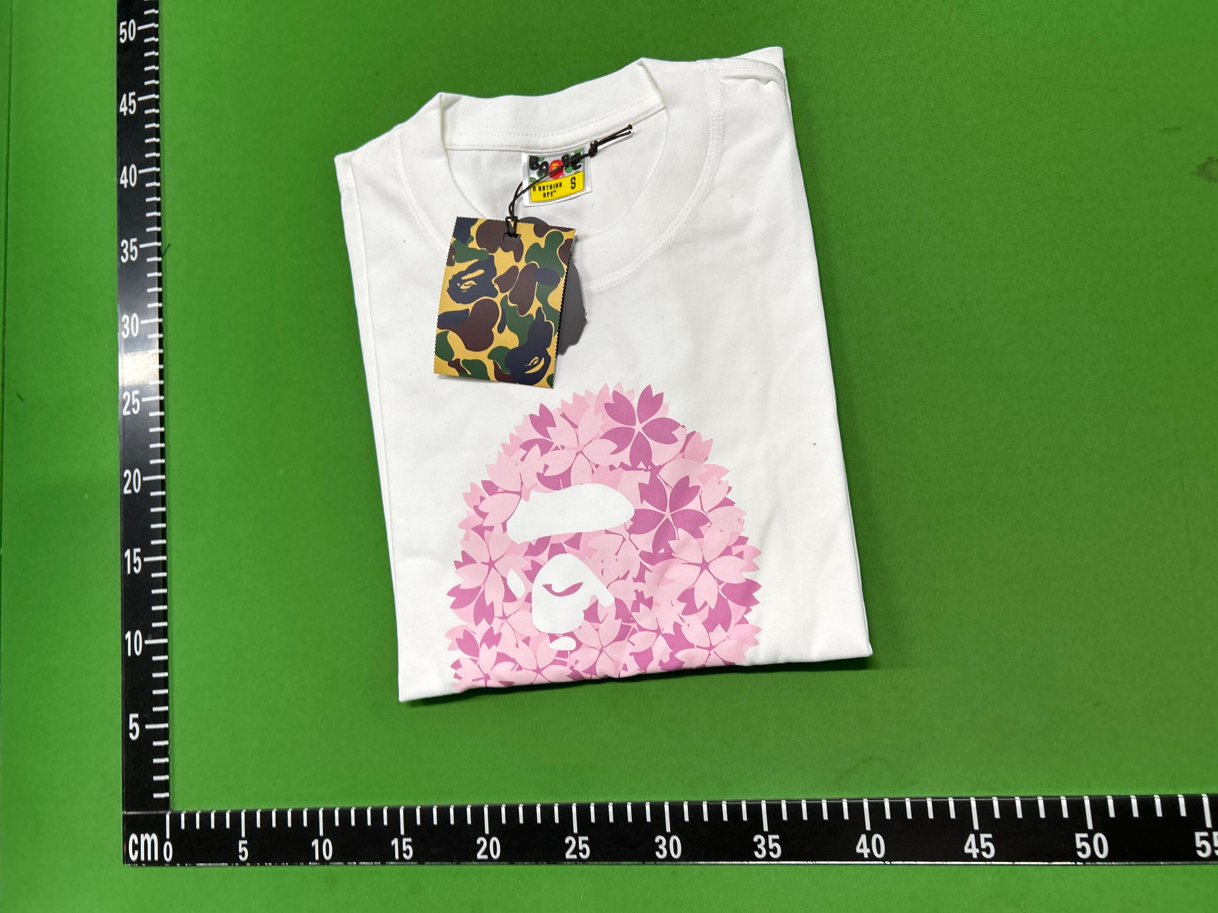 Foto QC 4 de BAPE ABC Camo Milo On Ape Head T-shirt Long-Sleeve White Blue