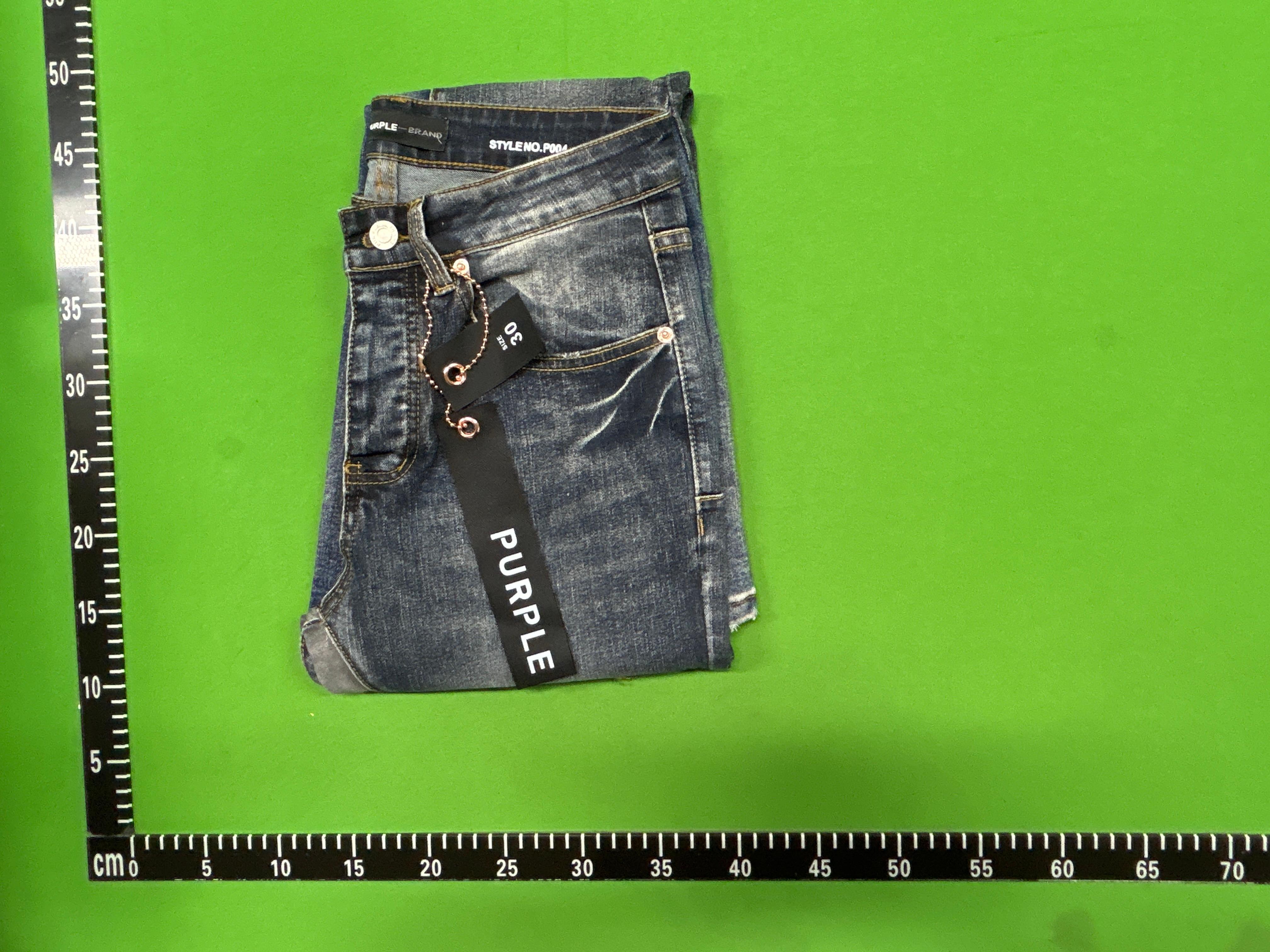 Foto QC 5 de Purple Brand Jeans Distressed Flared Blue
