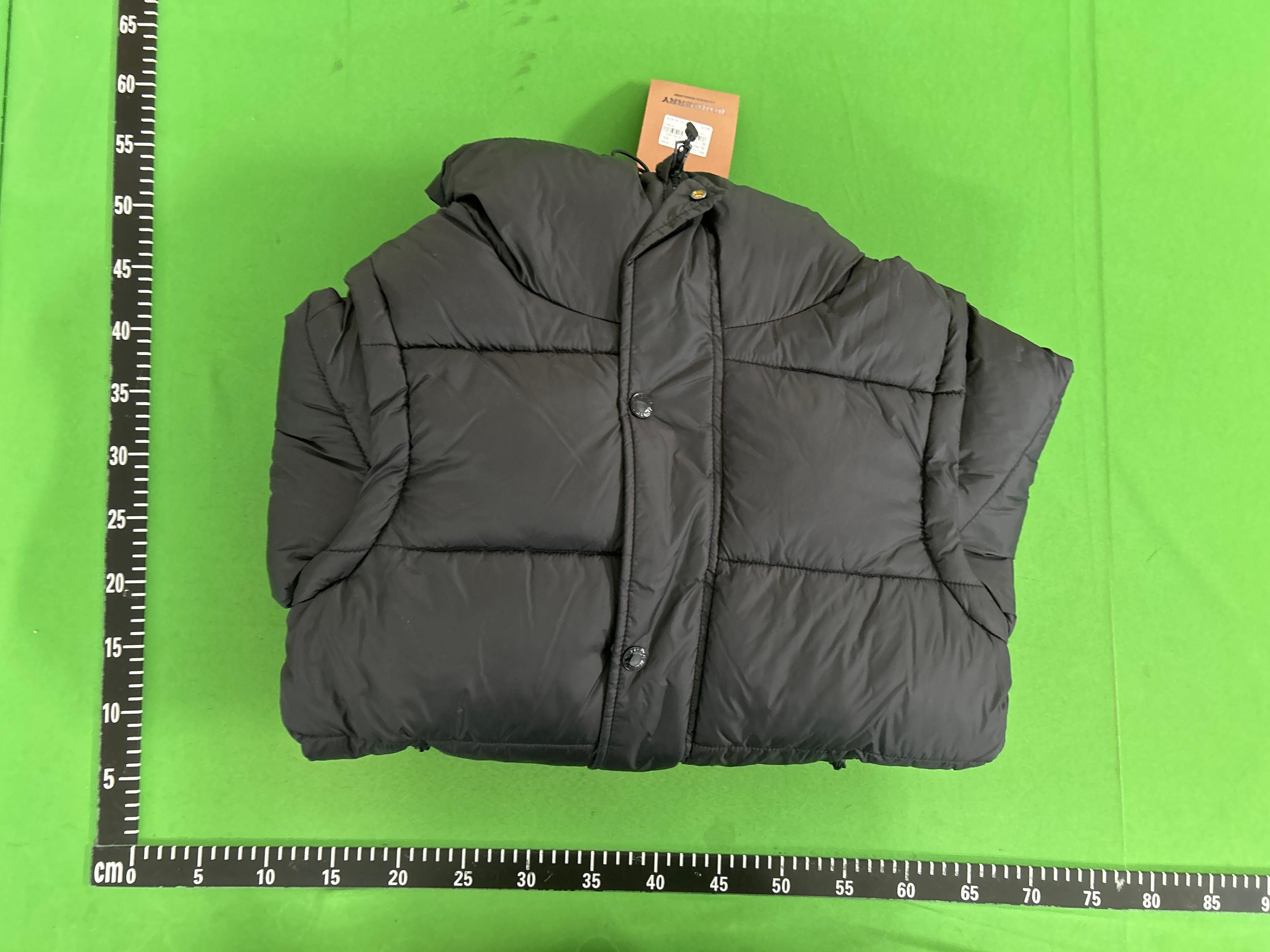 Foto QC 4 de Burberry Puffer Jacket Detachable Sleeve Hooded Black