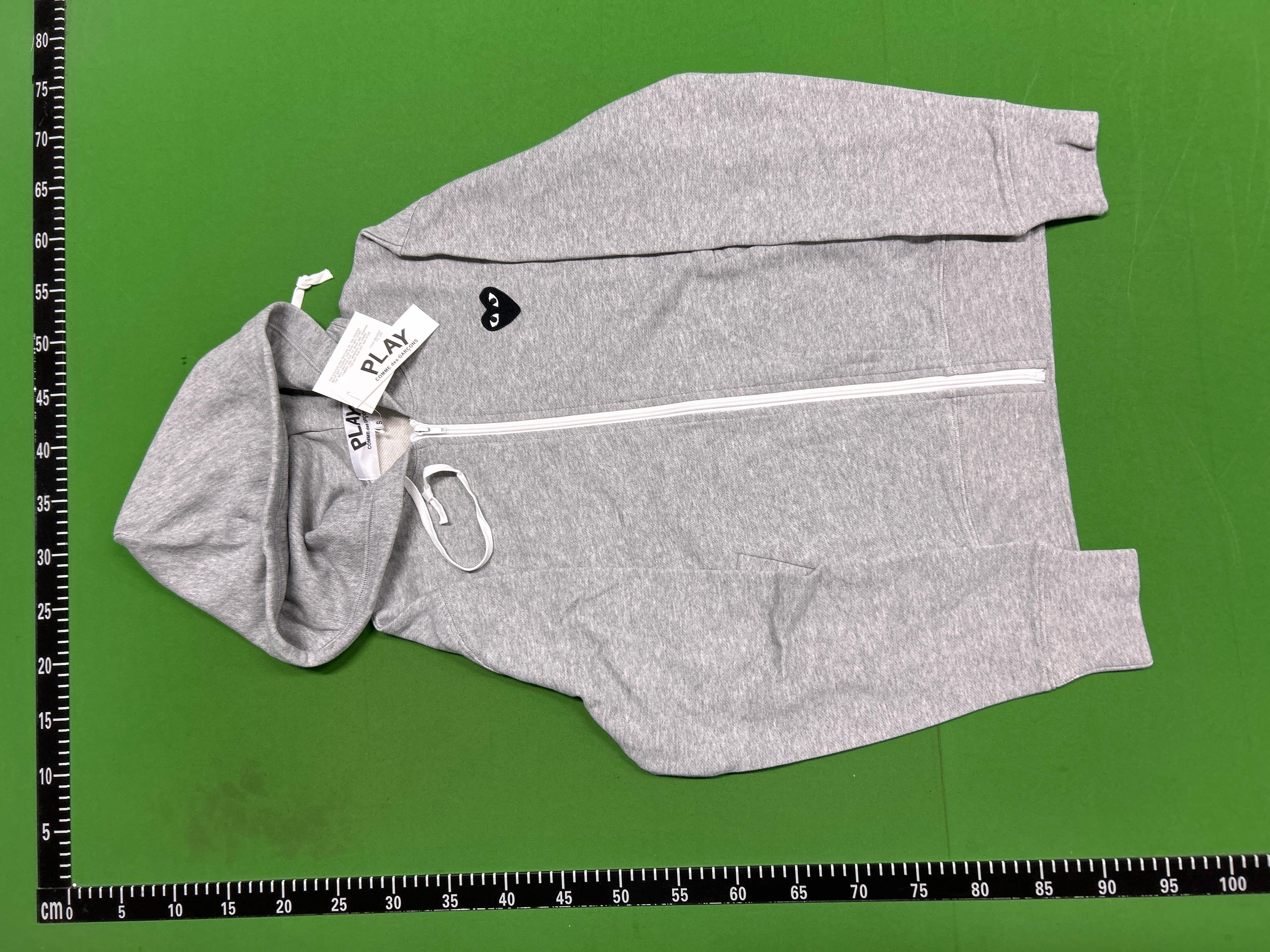 Foto QC 7 de Comme des Garçons Play Zip-Up Hoodie Jacket White